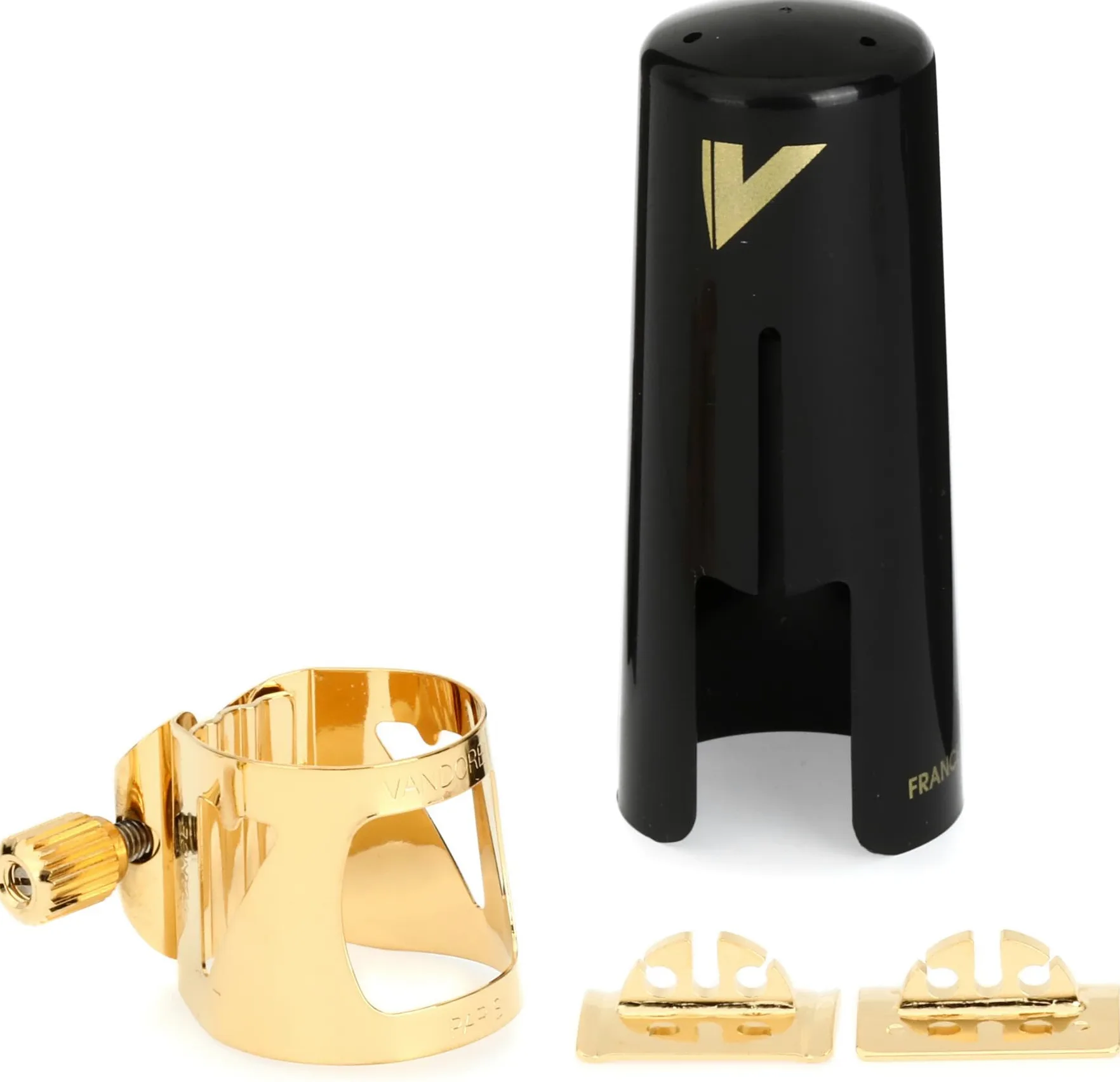 Vandoren LC07P - Abrazadera para saxofón alto, color dorado