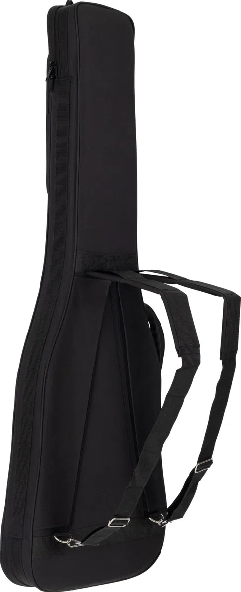 ROCKTILE EBSC-2124BK Funda Suave para bajo eléctrico, Acolchado Grueso, Soporte mástil Ajustable, 3 Bolsillos Grandes, Protege contra Humedad y Polvo, arnés Mochila retráctil, Color Negro.