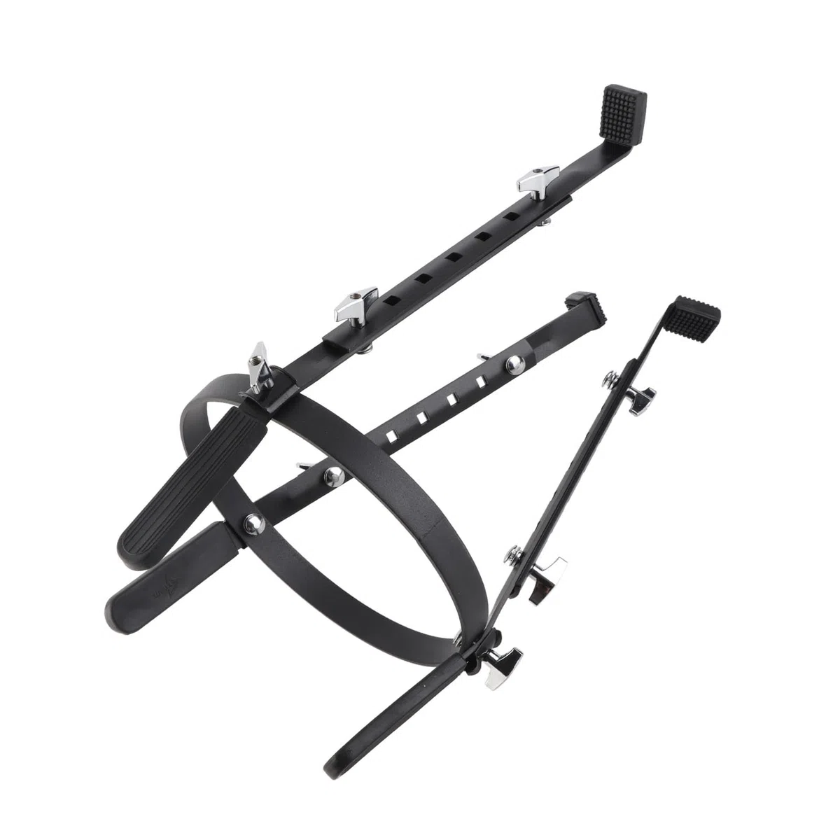 Naroote Soporte de Tambor de Conga de Hierro Ajustable para Prácticas de Interpretación Negro, Durabilidad Superior para Todos los Tamaños, Compatibilidad Universal para Base de Tambor, Ideal para
