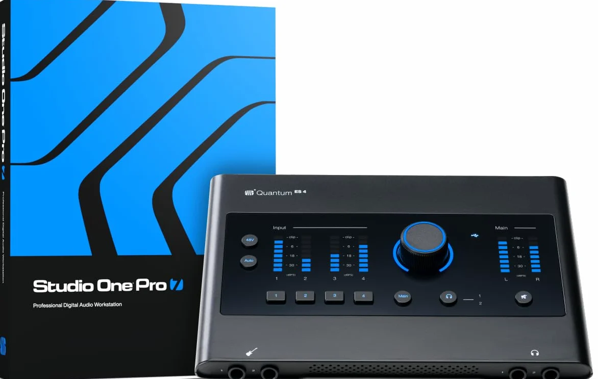 PreSonus Quantum ES 4, USB-C Audio Interface, 2x2, 24-bit / 192 kHz