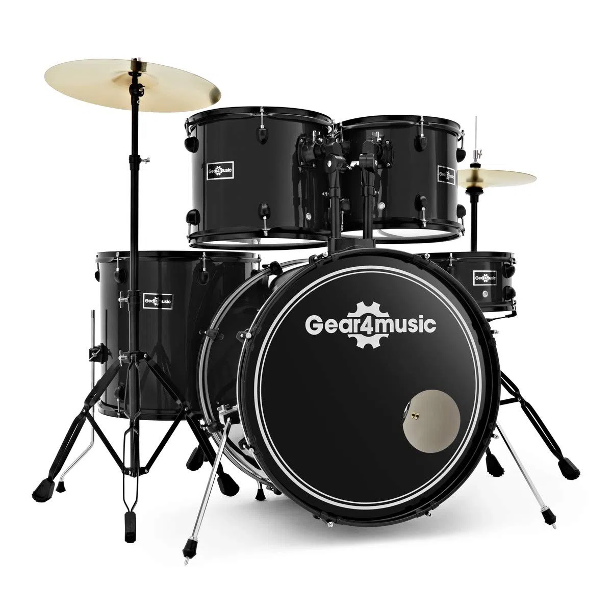 Batería de Principiante de Tamaño Completo BDK-1 de Gear4music Negro