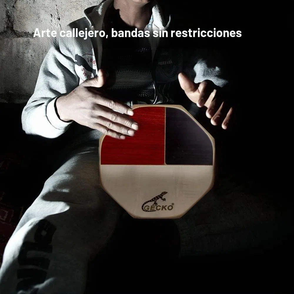 Cajón Instrumento Musical de Percusión Profesional, Caja Flamenca de Madera con Sonido Natural y Equilibrado, Ideal para Principiantes y Músicos Avanzados, Uso en Presentaciones, Grabación y Práctica