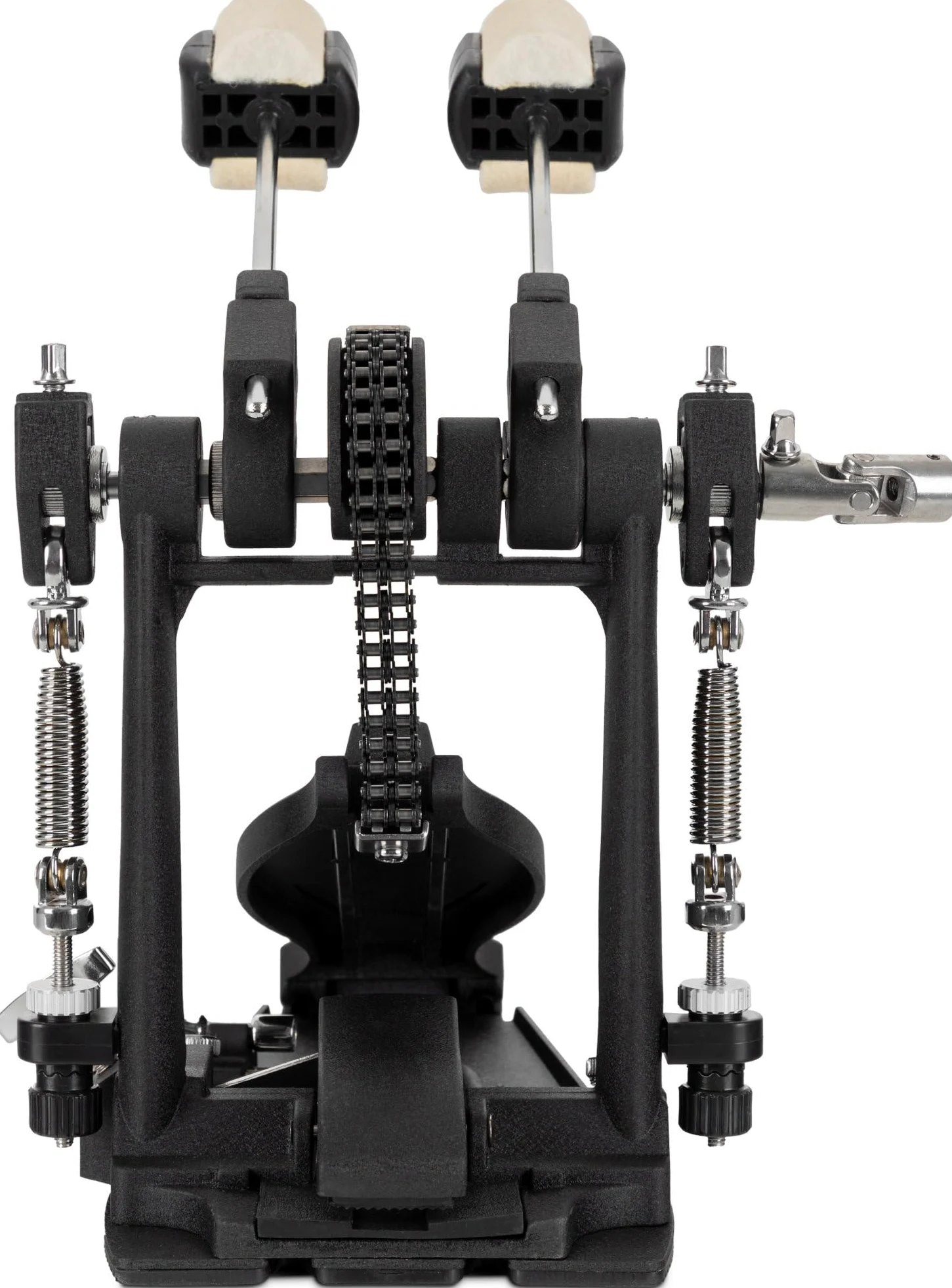 XDrum Pedal Pro Doble (2 Pedales, Doble Cadena, 4 Side Beater, Soporte adicional para beater izquierdo, ideal también para baterías con 2 bass drums)