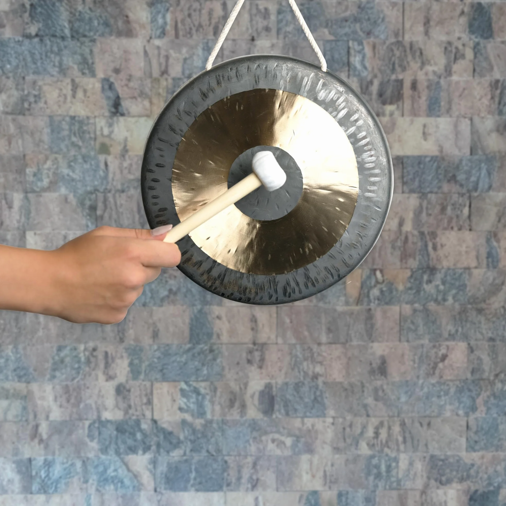 Gong Tam Tam original, Whood Chau Gong de China 25 cm 10" -7038-L-
