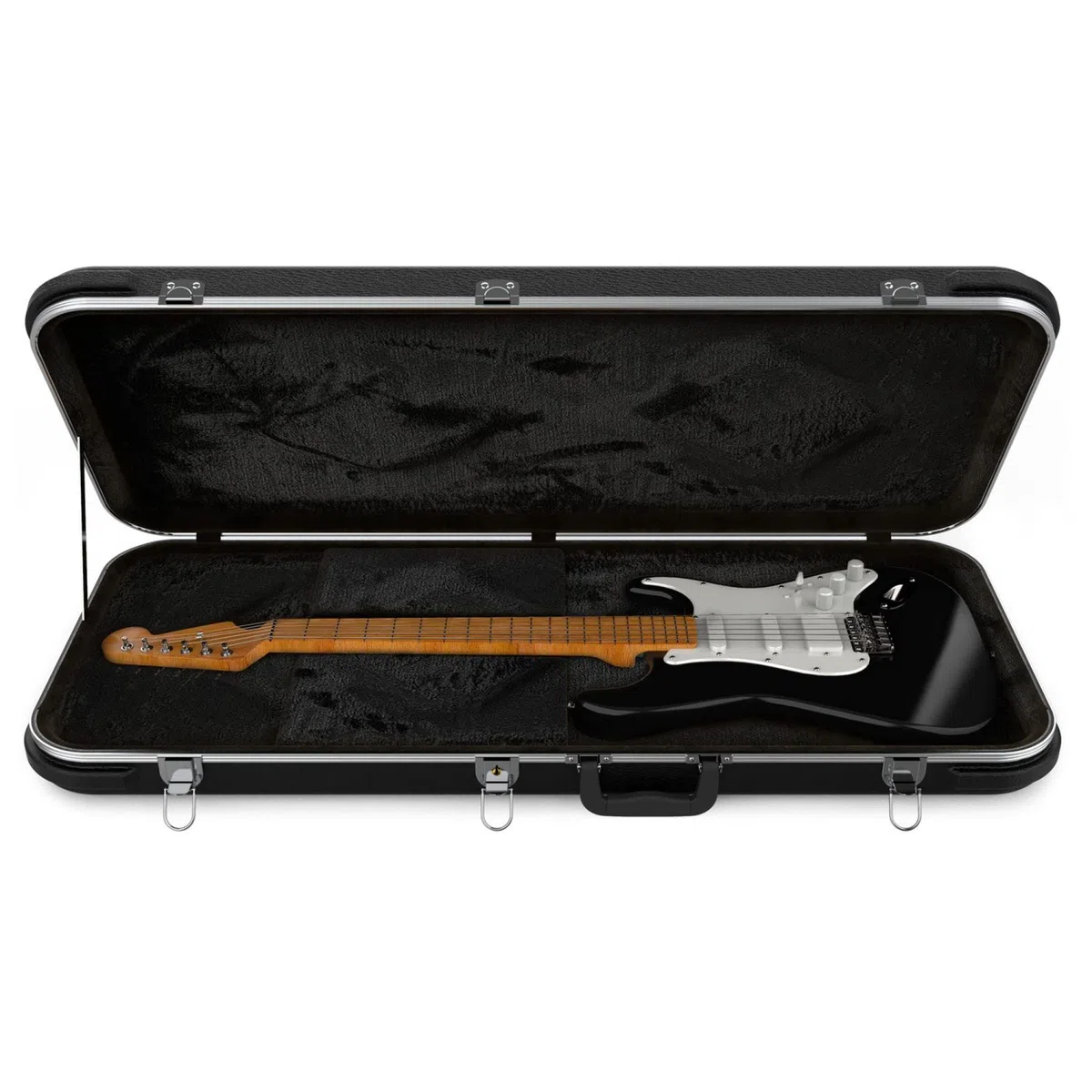 MONKEY LOOP Forest Electric - Estuche de ABS para Guitarra Eléctrica - Funda Rígida para Guitarra - Forro Interior de Terciopelo - Asa Ergonómica con Agarre Cómodo - Diseño Clásico