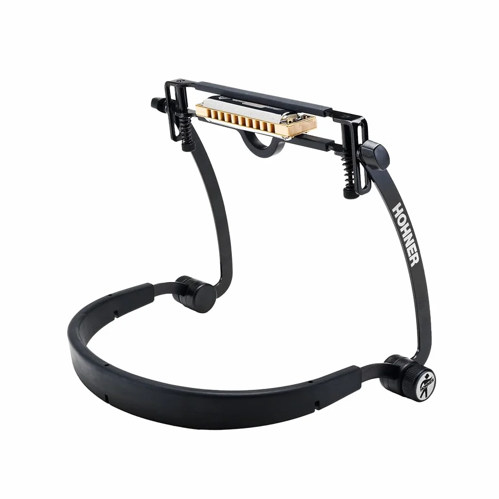 Hohner - Bastidor para Armónica, Negro, Metal y Goma, Holder de Armónica, Do Mayor, Contemporáneo, Lacado