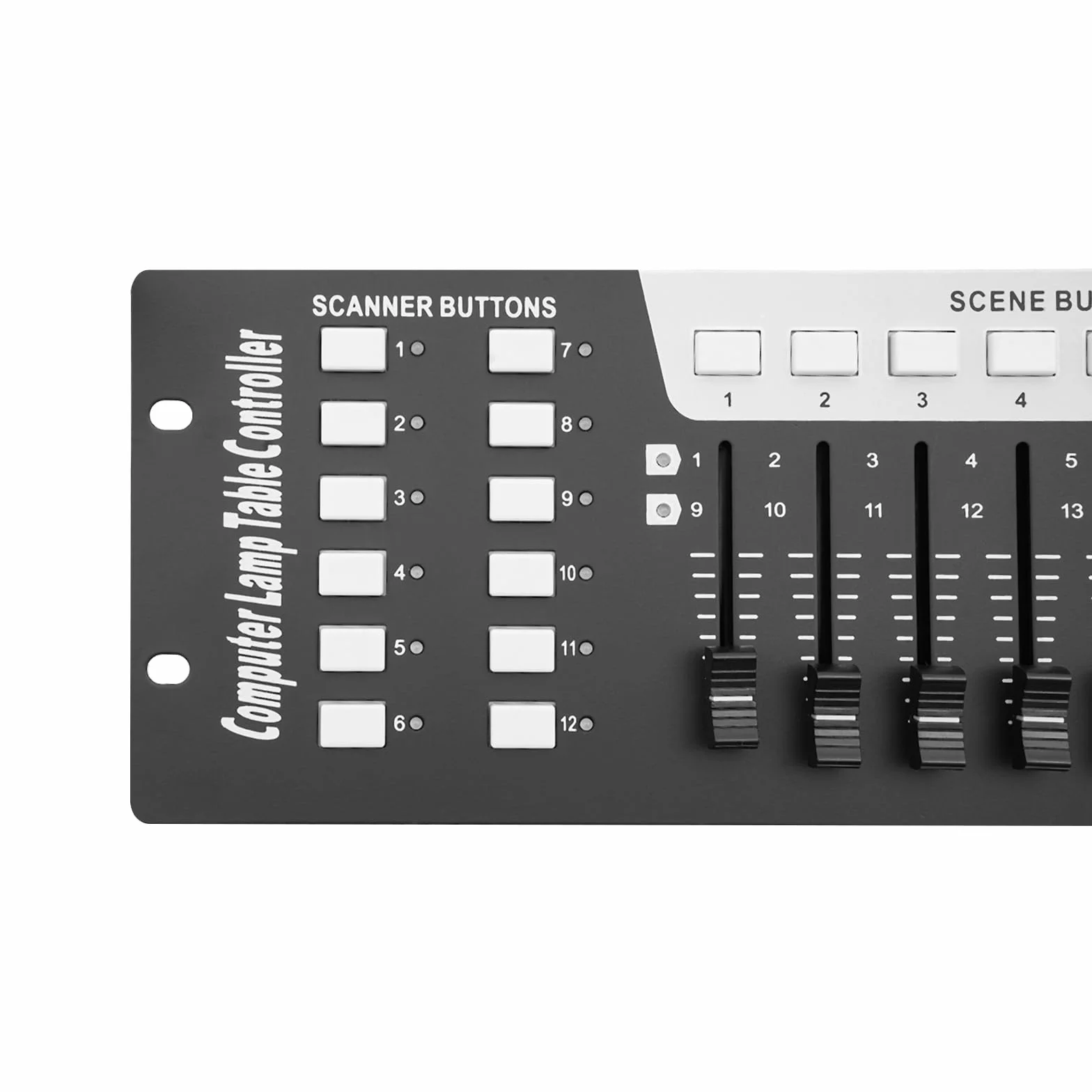DMX - Controlador de luz DMX de 192 canales con pantalla LED HD, controlador de luz DJ, 240 escenas, 6 controladores programables DMX512 para consola KTV DJ, espectáculos de luz para fiestas