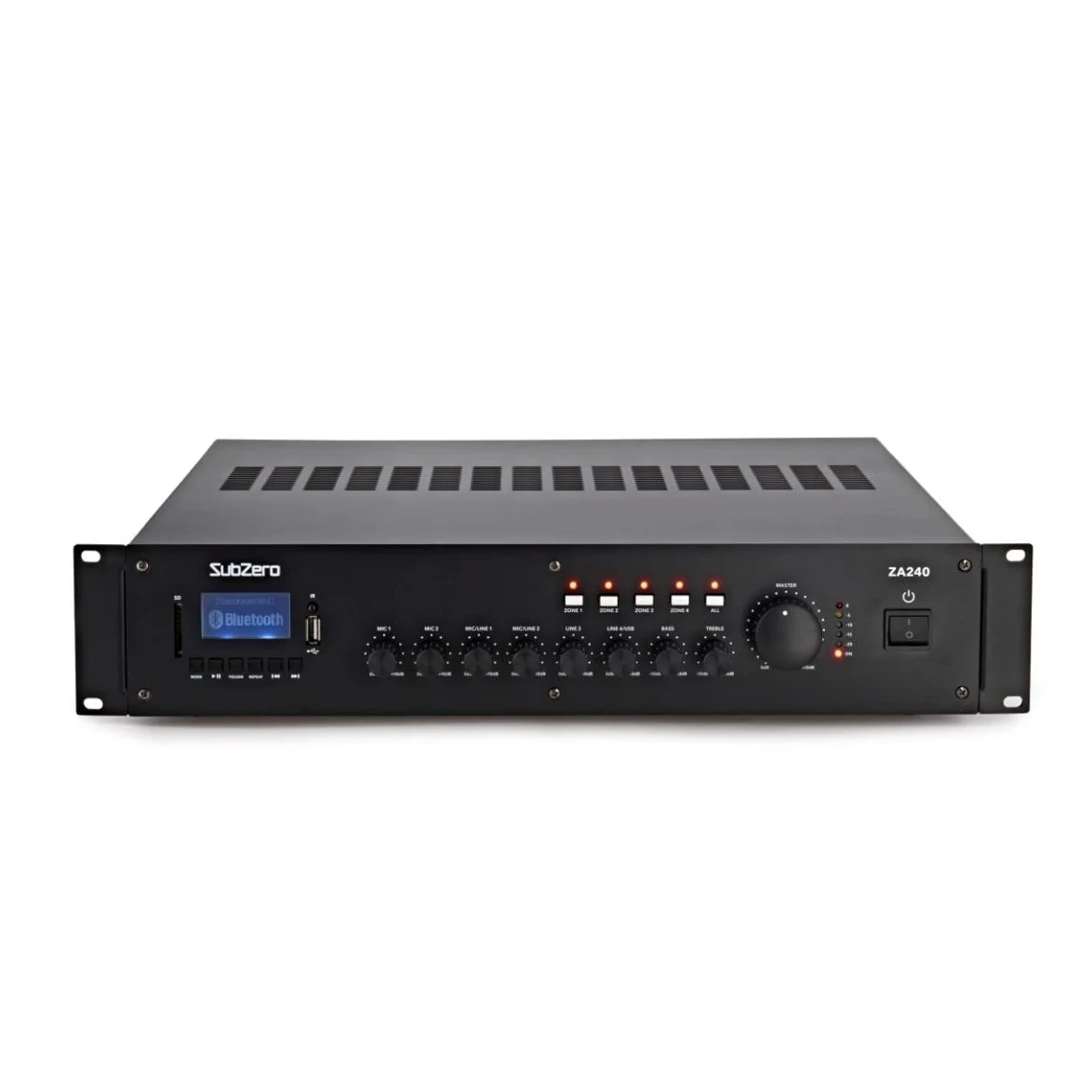 SubZero Amplificador de línea multizona de 240W con Bluetooth 100V