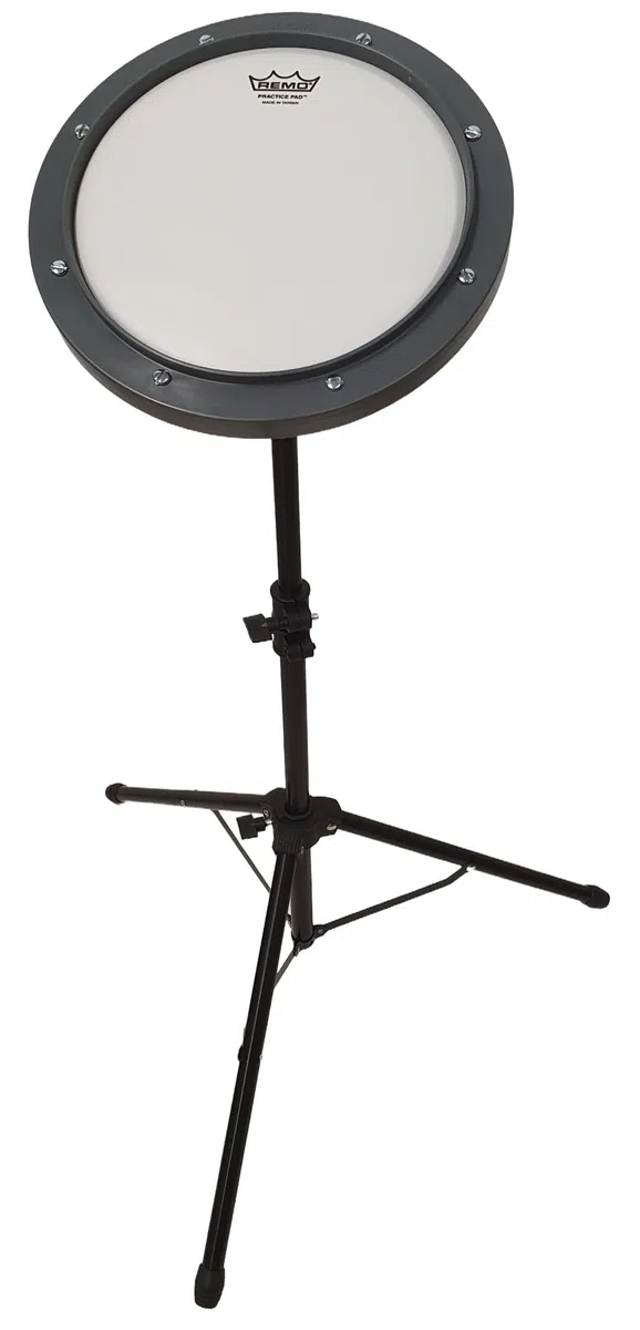 Rockstar - Pad Practicas 8" Remo RT-0008-00 con Soporte Negro y funda. Caja Almohadilla Sorda Aprendizaje Silenciosa- Rockmusic