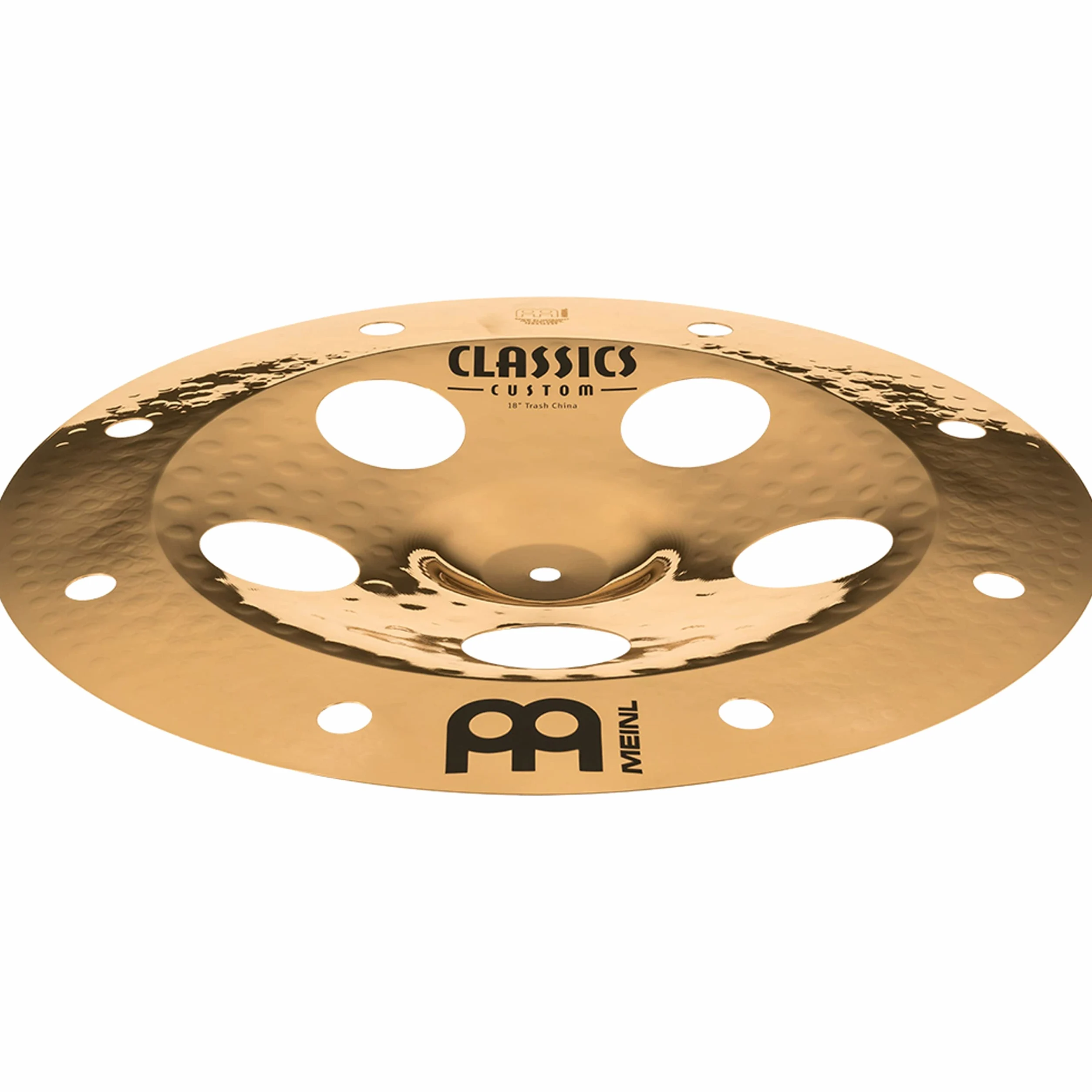 Meinl Cymbals Classics Custom Brilliant Plato Trash China de 18 pulgadas (45,72cm) Platillos de Batería - Bronce B12, Acabado Brillante (CC18TRCH-B)
