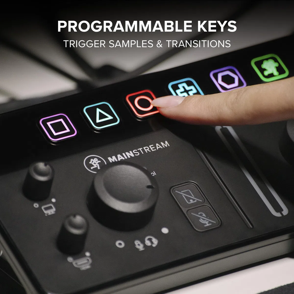 MACKIE MainStream interfaz completa para streaming en directo y captura de vídeo con teclas de control programables, software Matrix, HDMI Capture y Thru, concentrador USB-C, alimentación por bus