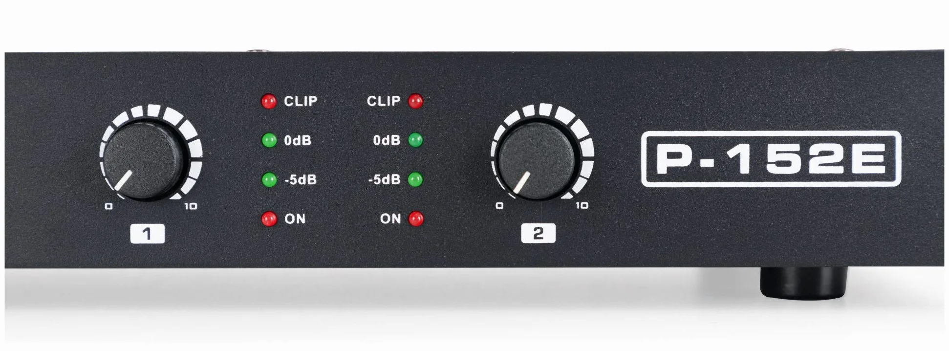 Pronomic P-152E MKII Etapa de Potencia - Etapa de Potencia de 2 Canales - Potencia RMS/4 Ohm: 2x 150 Vatios - Especialmente adecuada para uso como monitor o en estudio/HiFi - 1HE - Negro