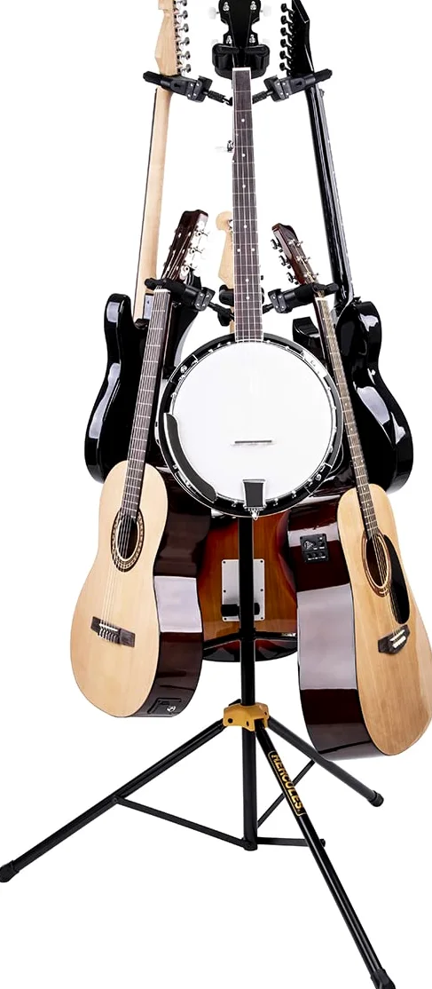 HERCULES Stands GS526BPLUS Plus Series Universal Soporte de exhibición para guitarra AutoGrip de 6 piezas