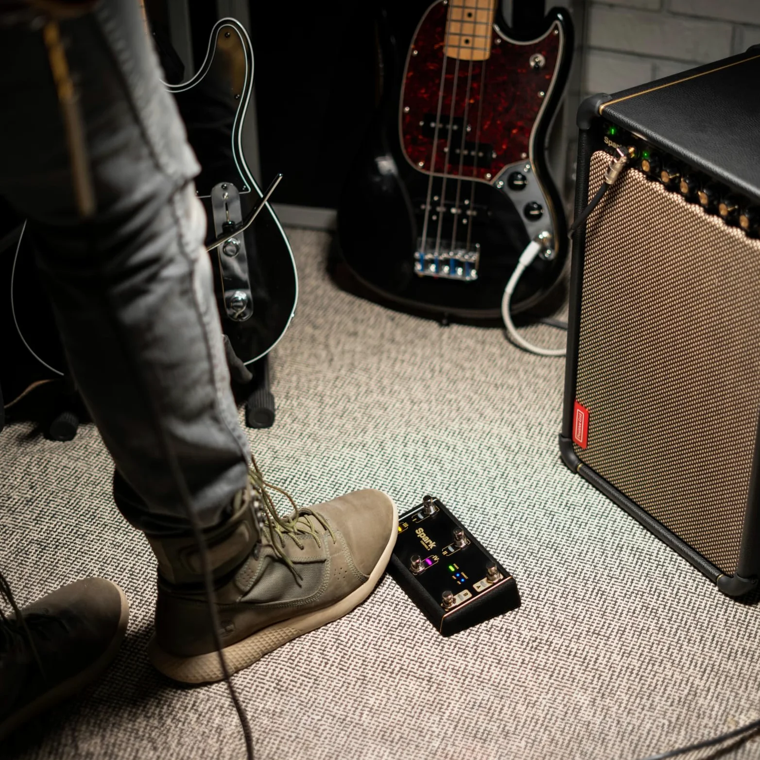Positive Grid Spark Control X Interruptor de Pedal Inalámbrico para Amplificadores de la Serie Spark