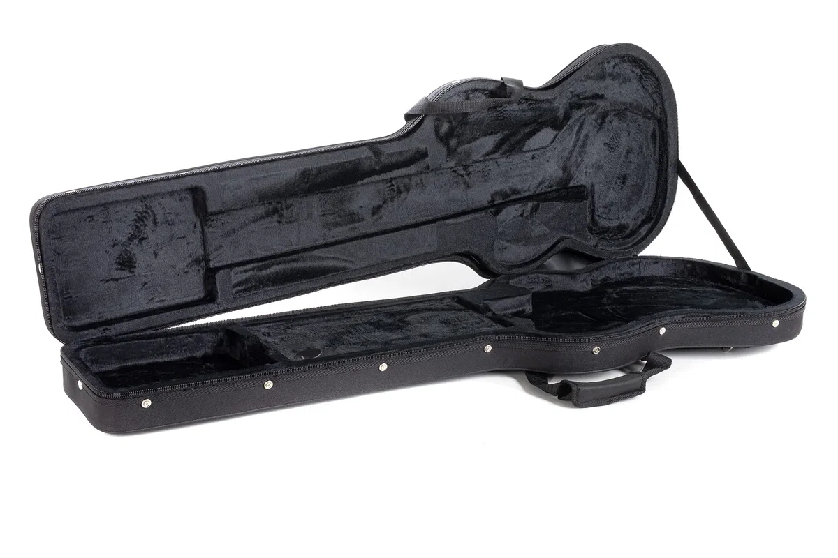 GEWA estuche para guitarra FX Light Weight Softcase para bajo eléctrico forma P, estuche moldeado negro