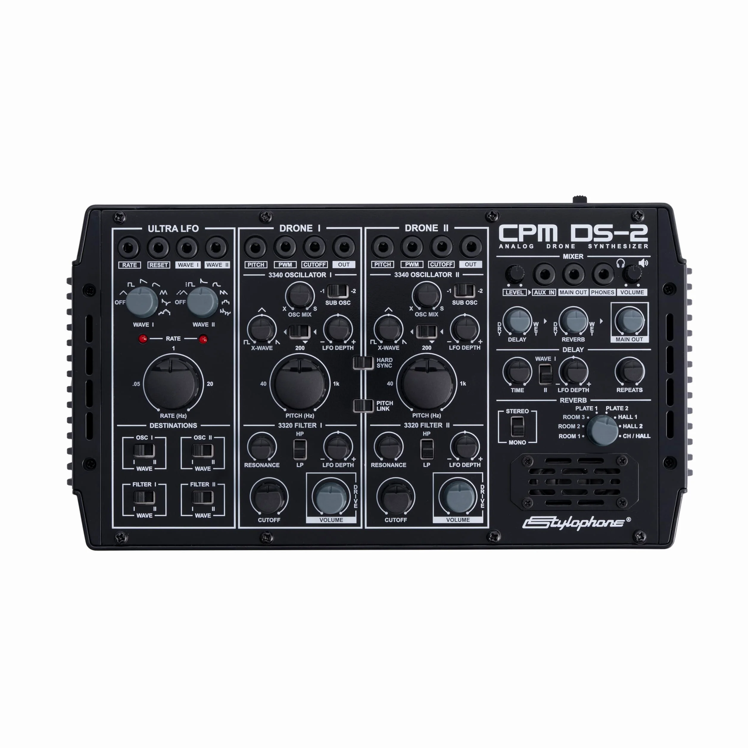 Stylophone CPM DS-2. Sintetizador de dron analógico.