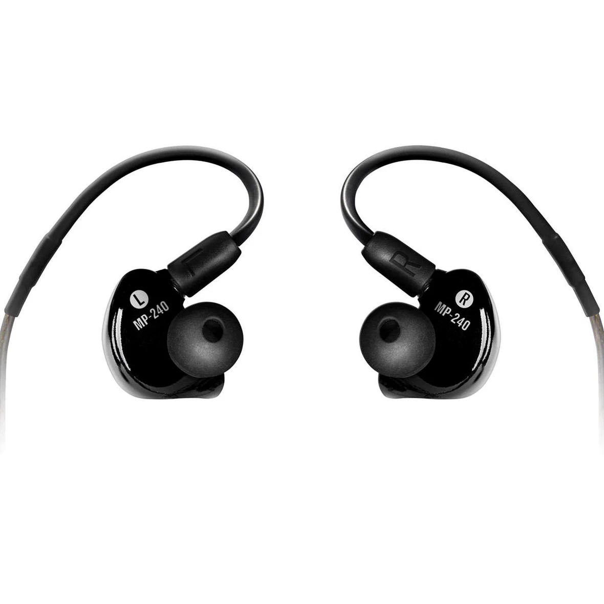 MACKIE MP-240 monitores intraurales (IEM) con aislamiento acústico y conectores MMCX giratorios
