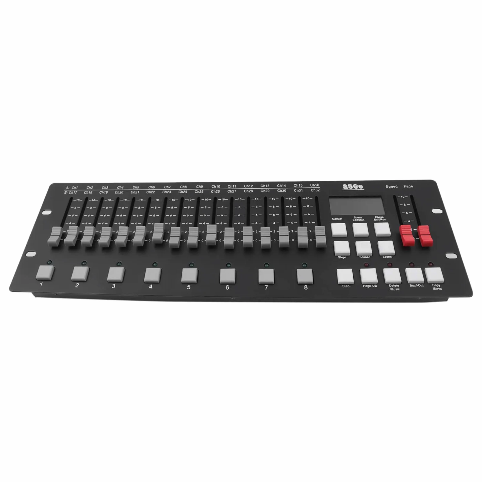 Control DMX, controlador de 256 canales con pantalla LED HD, conector 3 en 1, panel de luces DMX, equipo de DJ, mezclador de luces para DJs, escenarios, discotecas, clubes nocturnos, fiestas, bodas