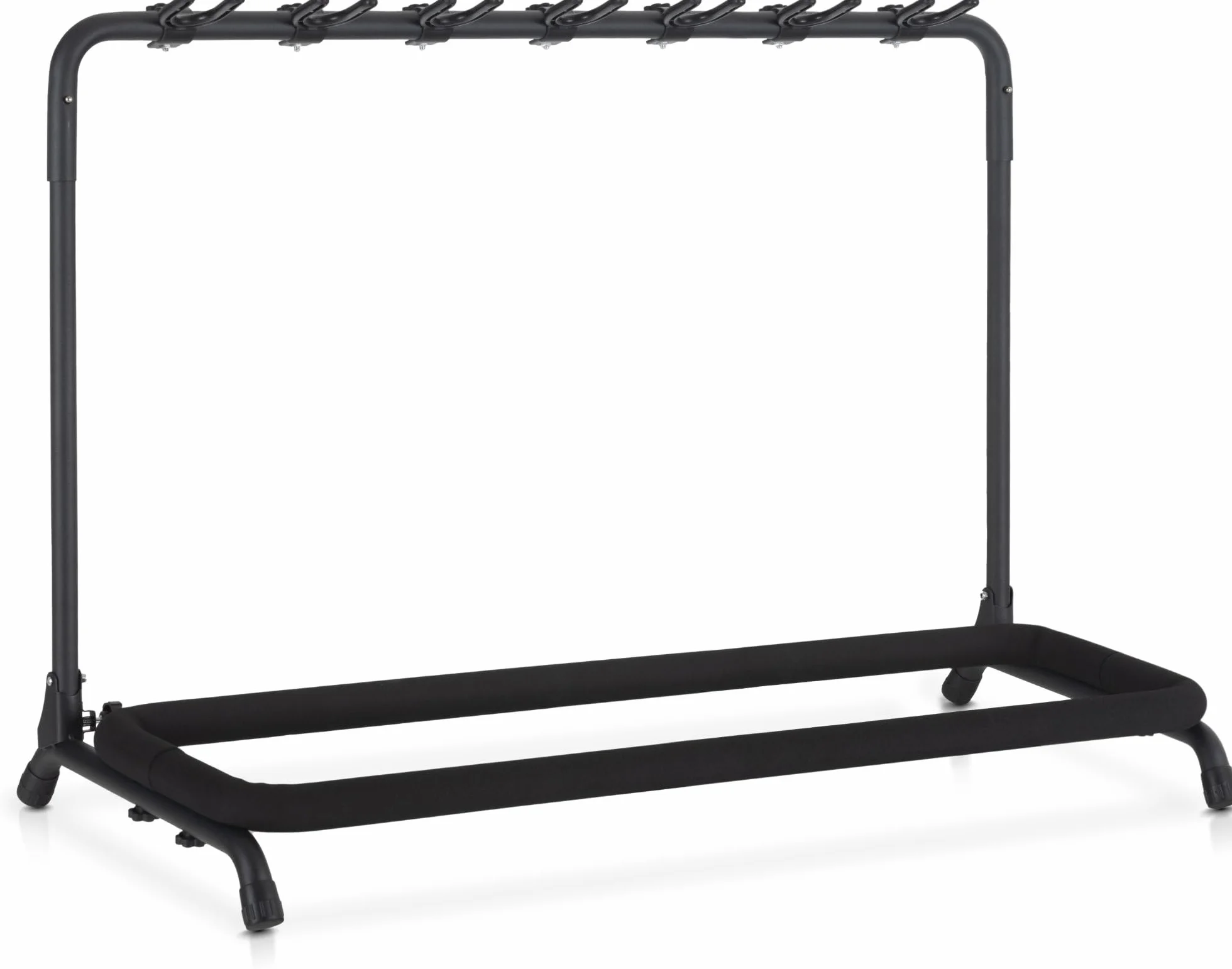 Soporte Classic Cantabile para 7 guitarras y bajos, plegable, con soportes de mástil ajustables, acolchado de espuma y estructura metálica para fácil transporte.