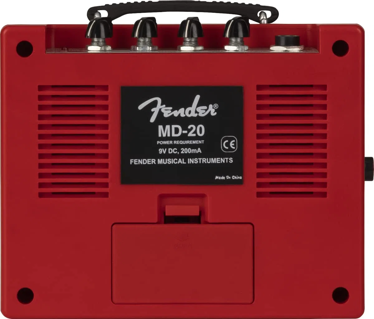 Fender Mini Amplificador de Lujo, Apto para Guitarra eléctrica y bajo, Color Rojo