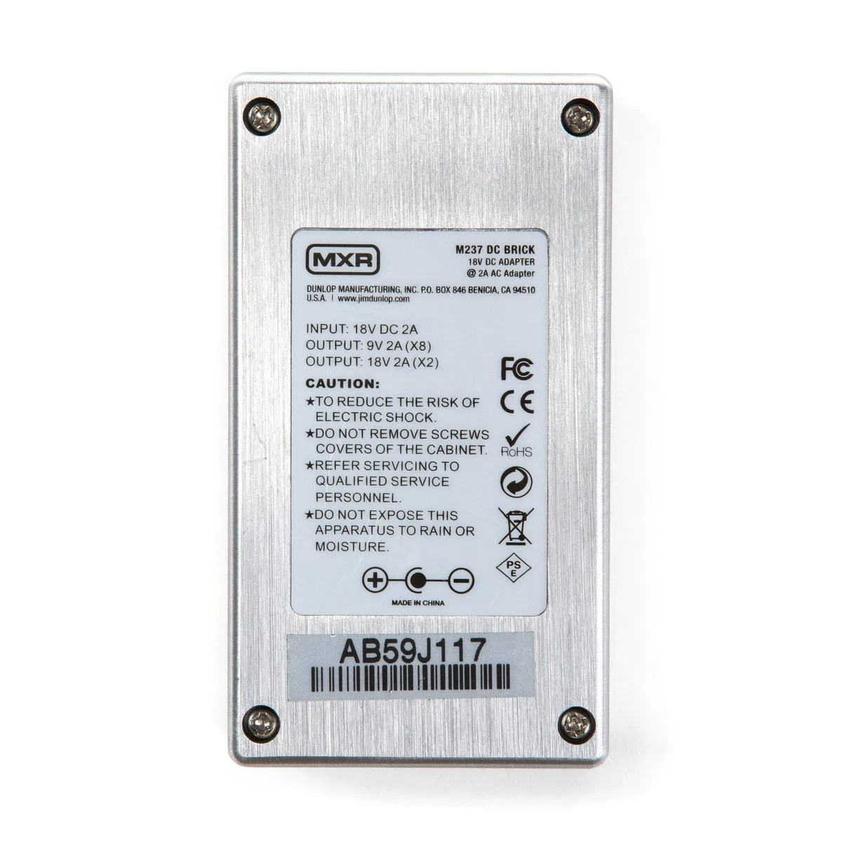 JIM DUNLOP MXR - M237 - Alimentación Pédales d'effets DC-Brick