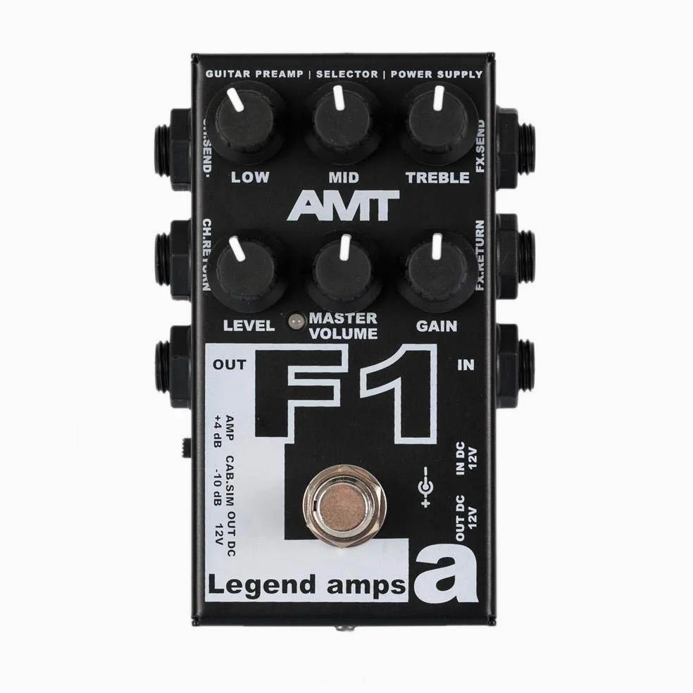 AMT F-1 F1-1 - Preamplificador de guitarra con Cab.Sim (Fender Twin Emulate)
