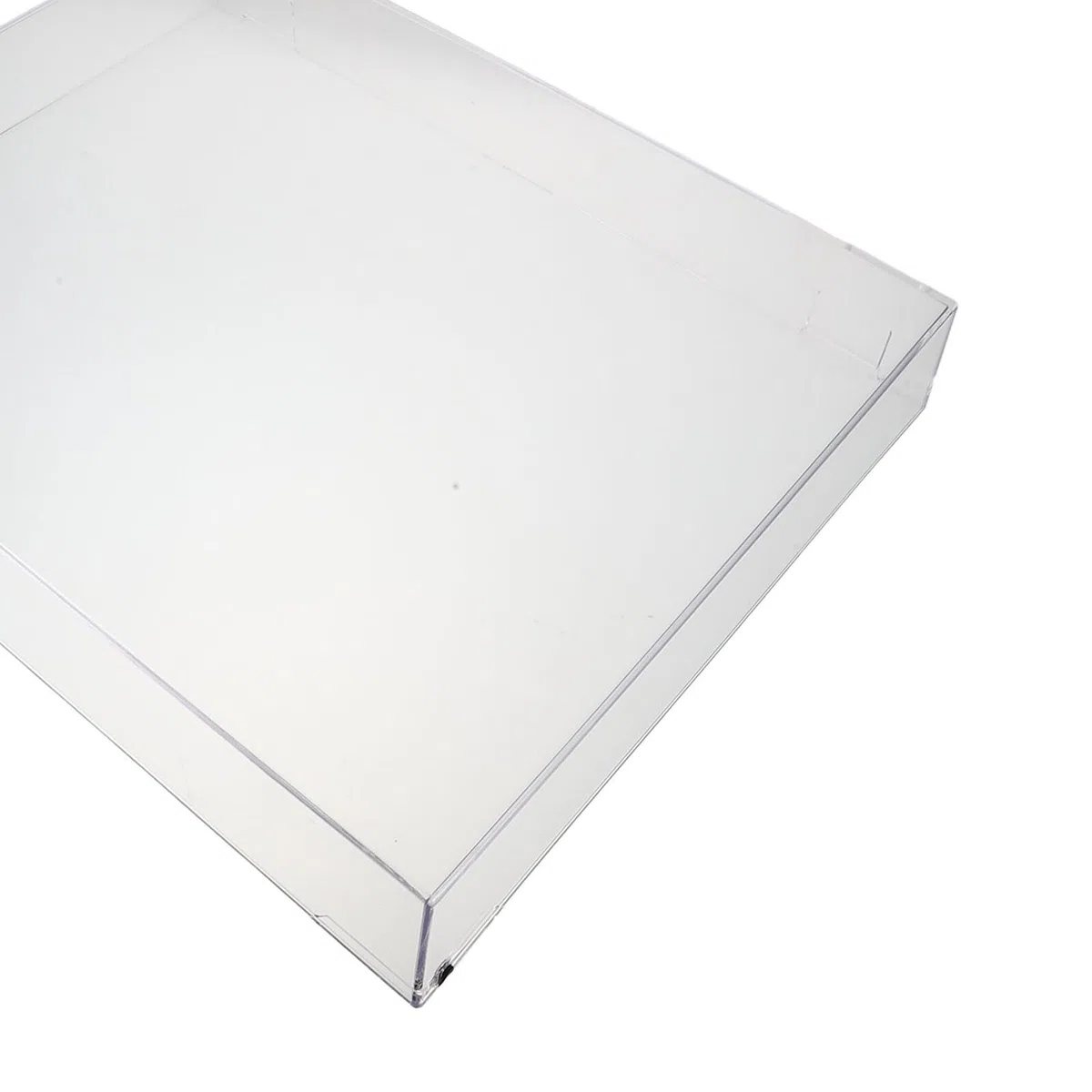 COHEALI Cubierta Antipolvo Acrílica Transparente para Tocadiscos 416.5x340x60 Mm, Funda Protectora Rectangular para Platos Giratorios, Protección contra Polvo y Arañazos para Equipos
