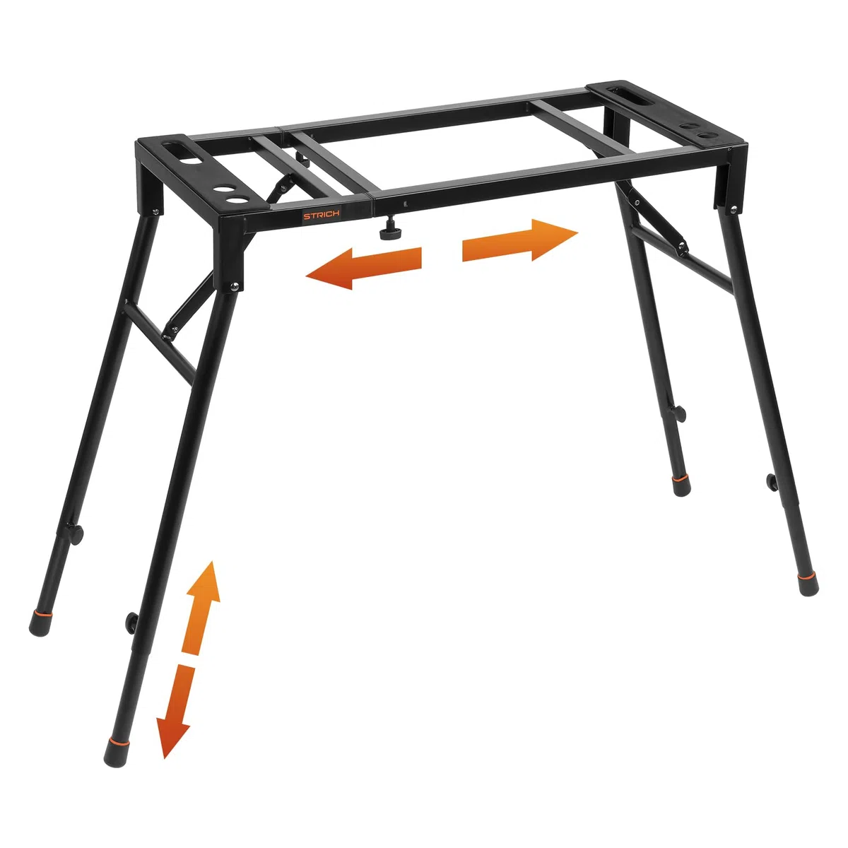 STRICH Soporte Plegable para Teclado de Piano, Ajustable y Portátil, Resistente, Se Adapta a Pianos Digitales Eléctricos de 54/61/88 Teclas, Mesa de Teclado Musical Resistente