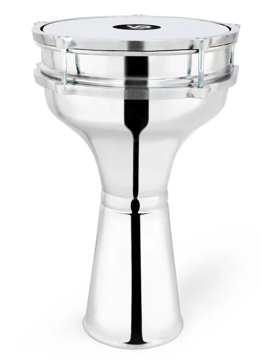 Aluminio oriental 8" x 14.5" Darbuka Percusión, Darbuka turco