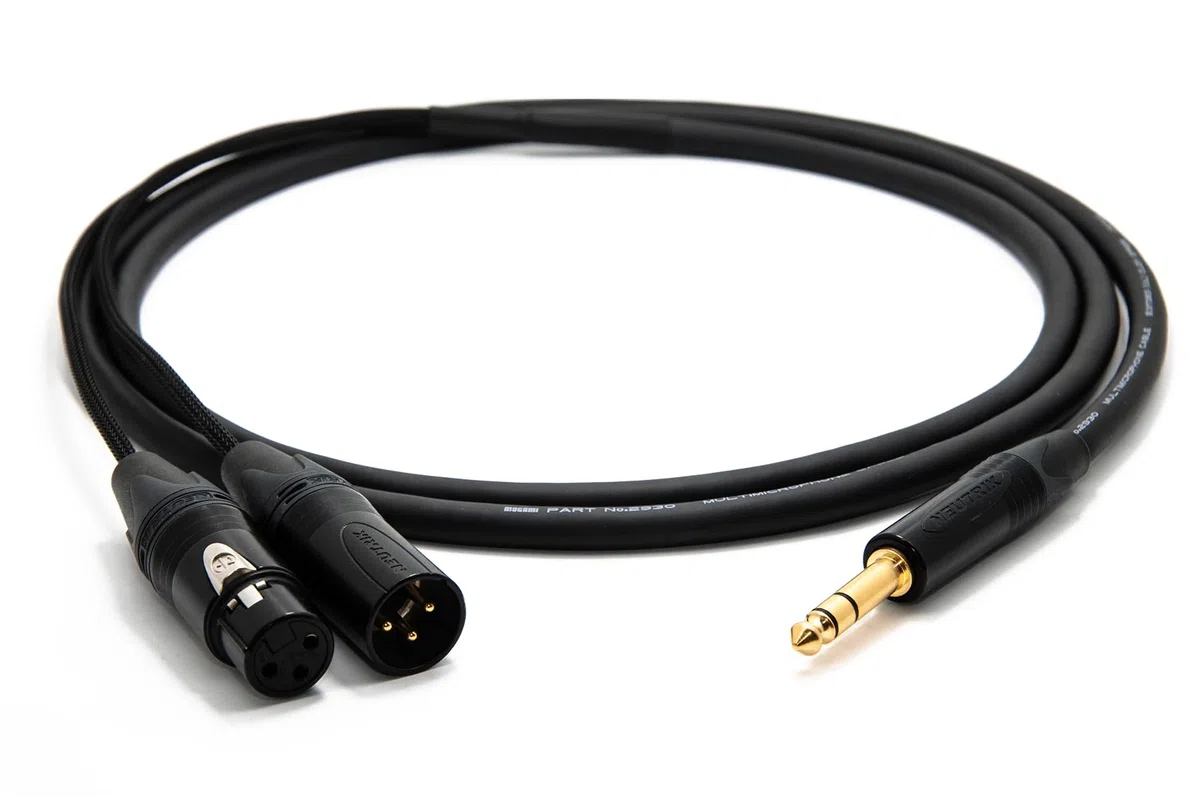 enoaudio Mogami 2930 Insert Cable | Neutrik 6,3mm TRS – XLR (IN,OUT) | HiFi - 1,0 m