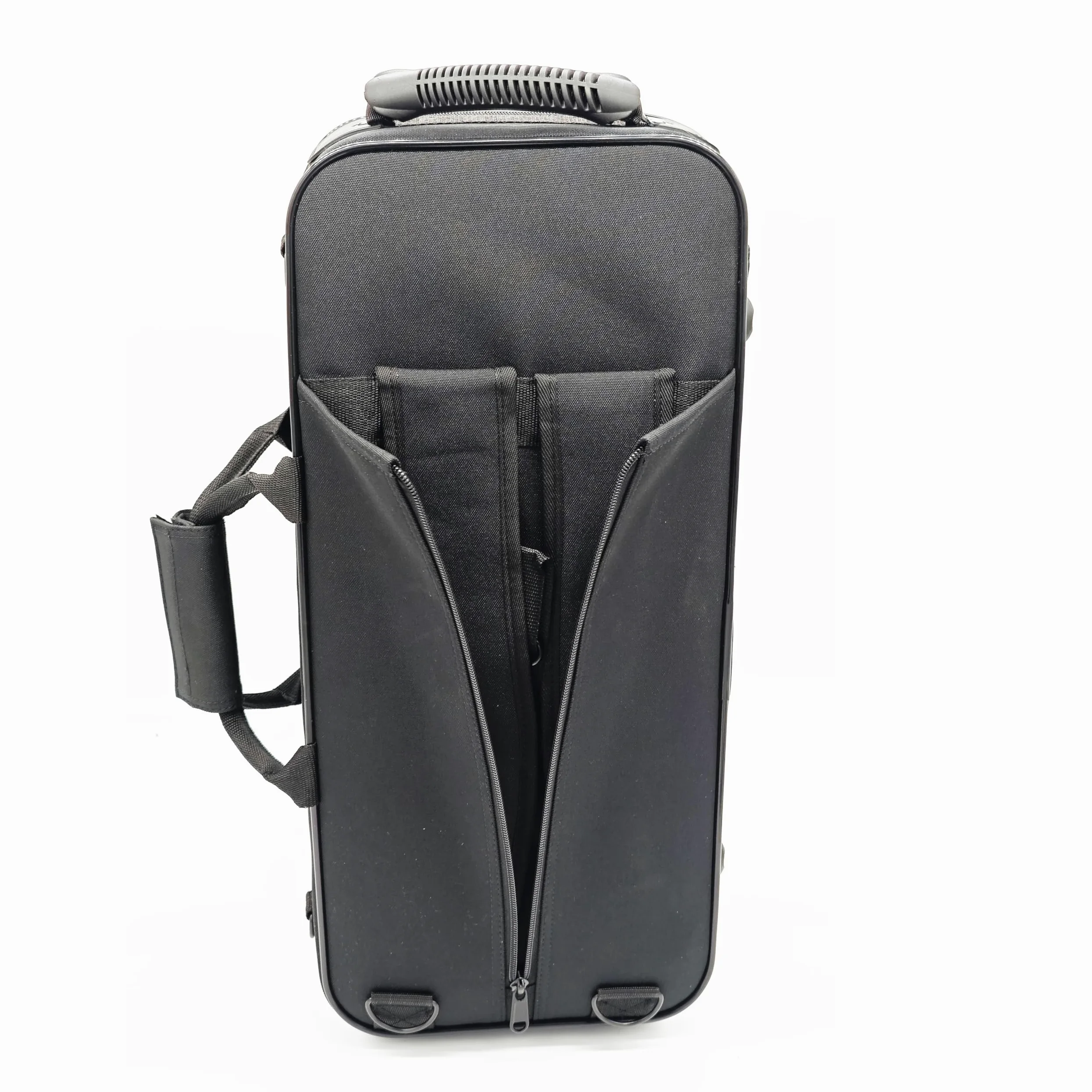 soundman Maleta para trompeta – Maletín de trompeta de alta calidad – Robusto, interior suave acolchado, con correas de mochila plegables, generoso bolsillo para partituras y compartimentos para