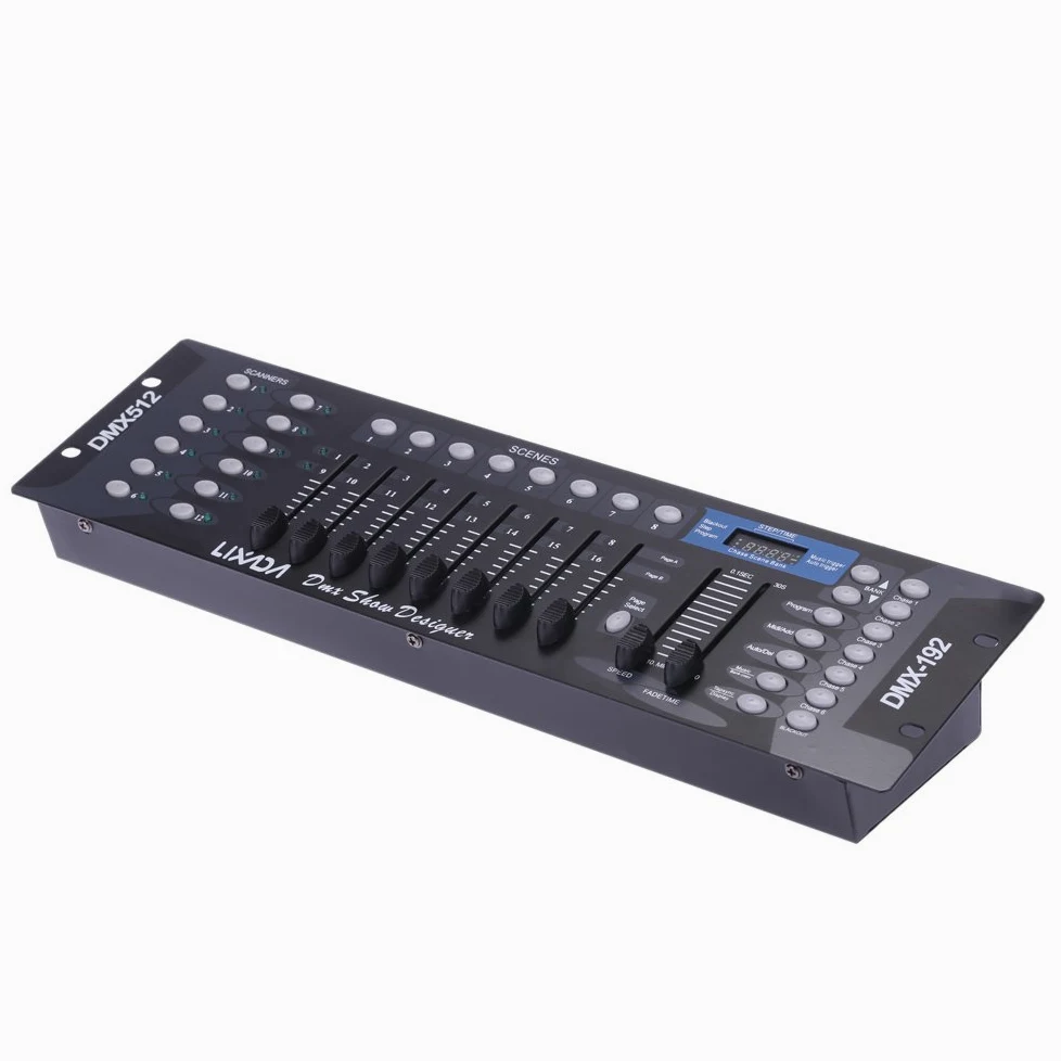 Controladora DMX,192 Canales DMX 512 Consola para Iluminación de Escenario,Equipo DJ Disco Fiesta