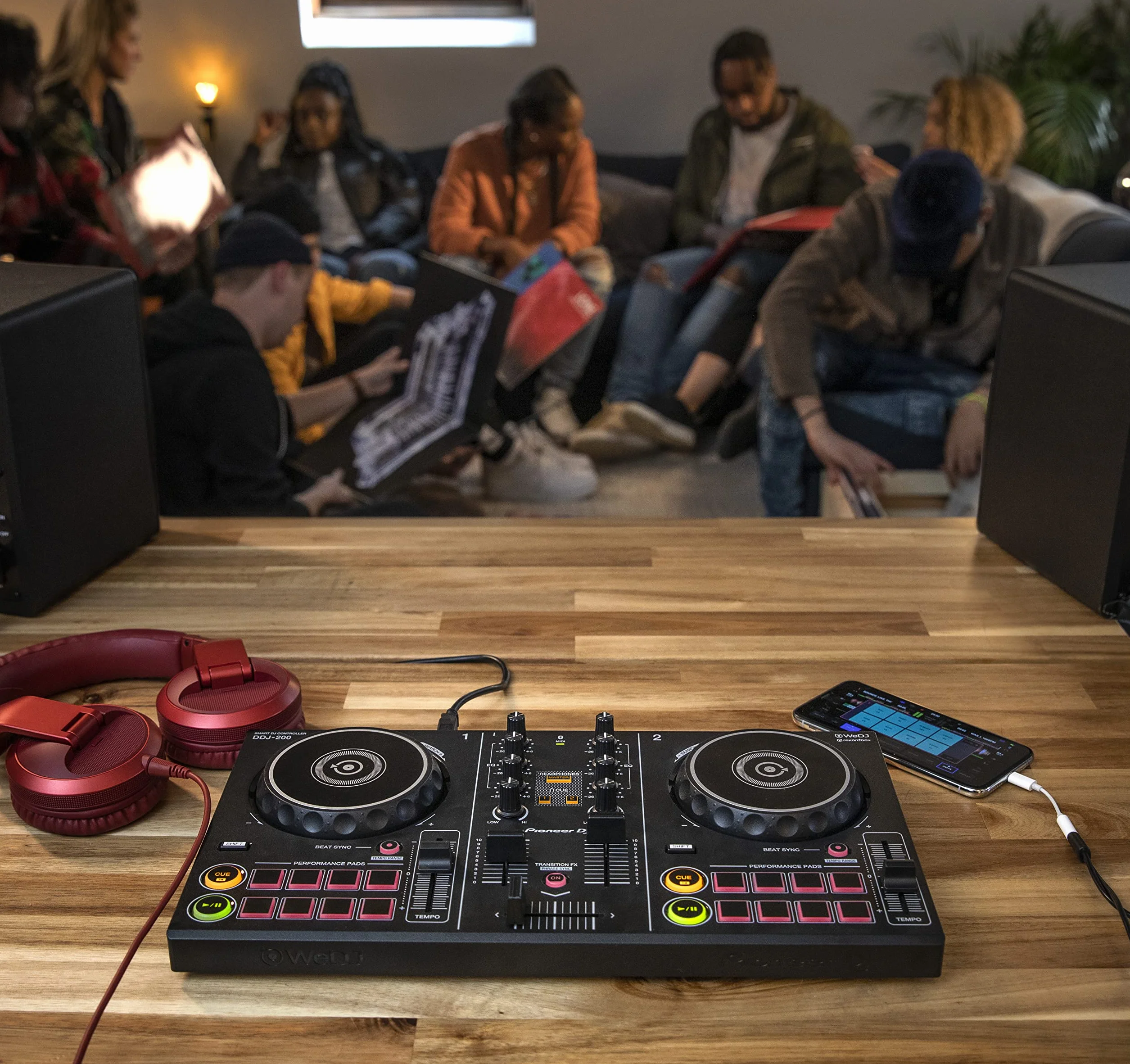Pioneer DJ Ddj-200, Controlador Portátil de 2 Canales para Dj, Negro