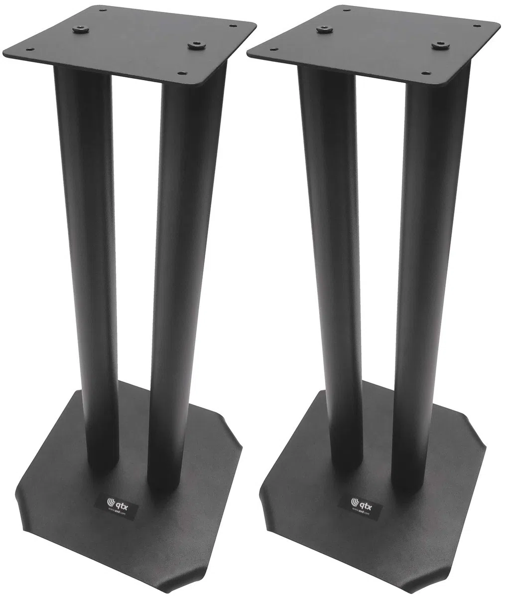 QTX Elegantes soportes para monitor de estudio suministrados en pares, 50 cm