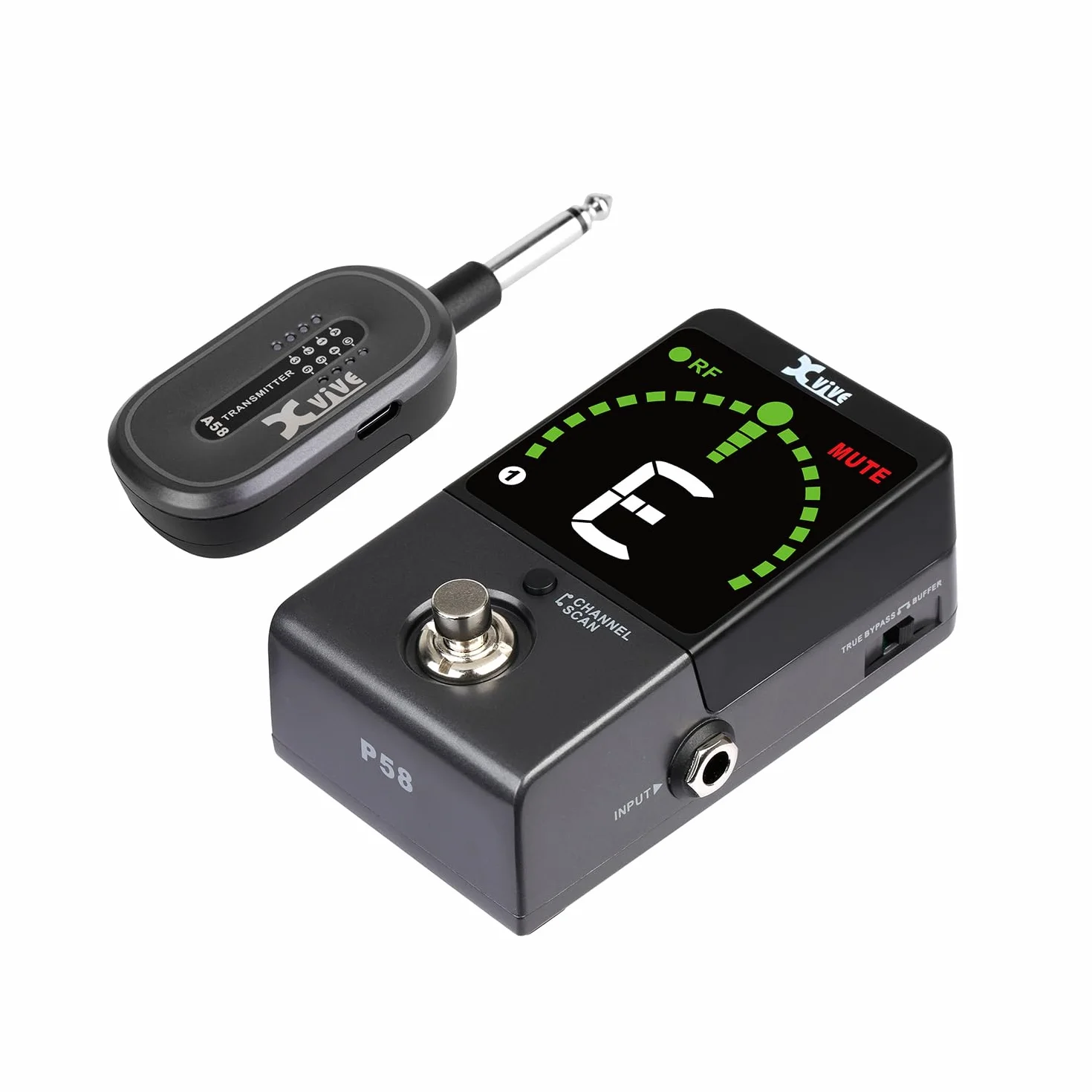 Xvive - P58-5.8GHZ - Sistema inalámbrico de pedal de guitarra digital