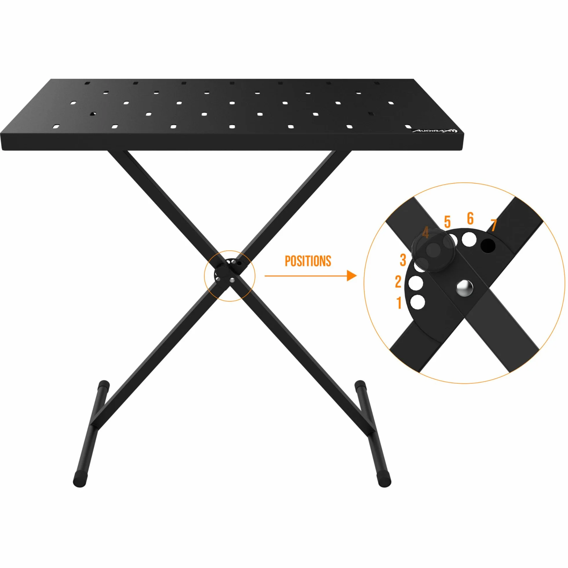 Audibax Onyx 200 Soporte Mesa Multifuncion para Controlador Midi, DJ, Percusion