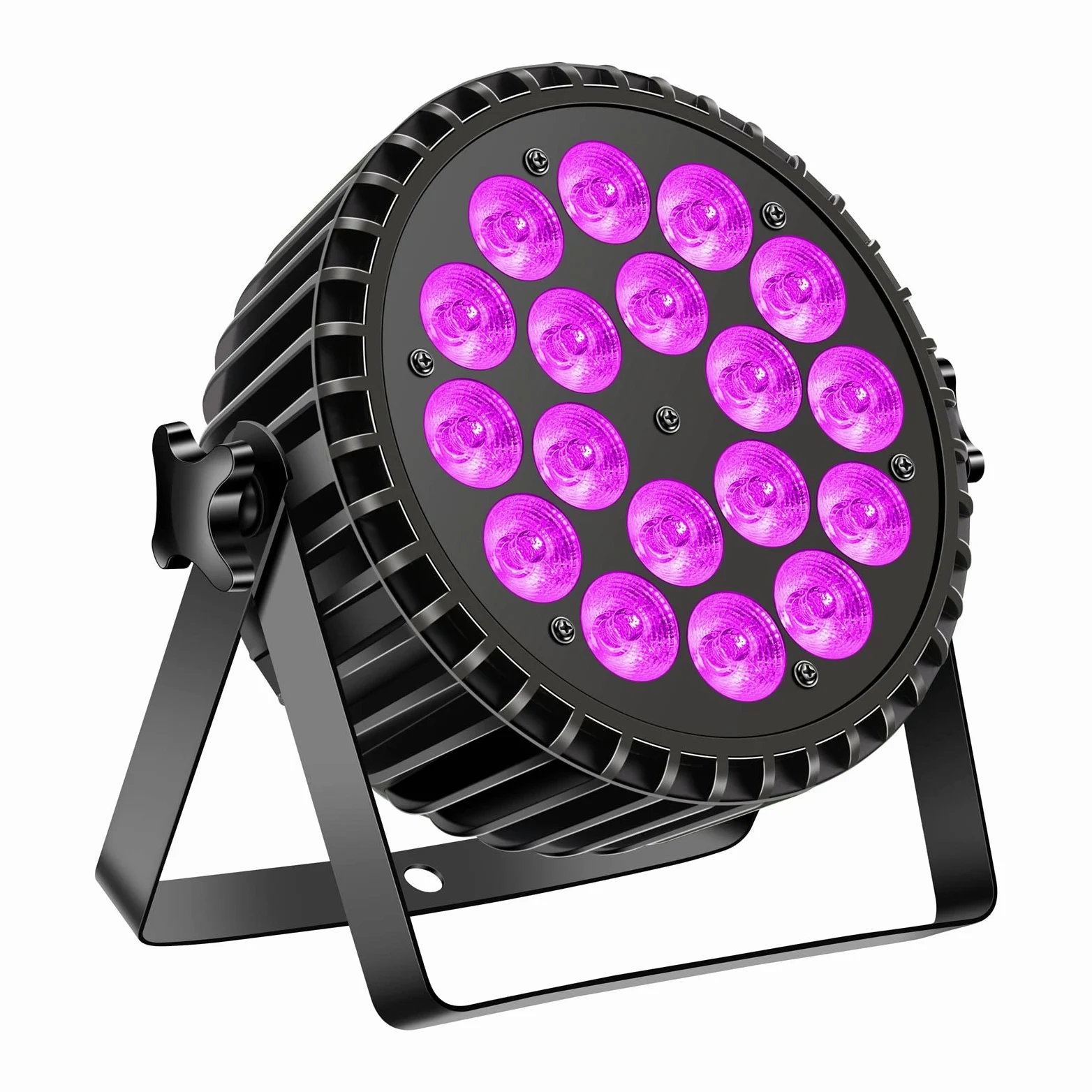 U`King luces par Foco LED de 200 W 4 en 1 Luz de escenario UV RGB DMX512 Luces de Fiesta, Discoteca,8 canales 8 efectos de mezcla de colores para escenario/DJ/fiesta/actuación/bar/Halloween