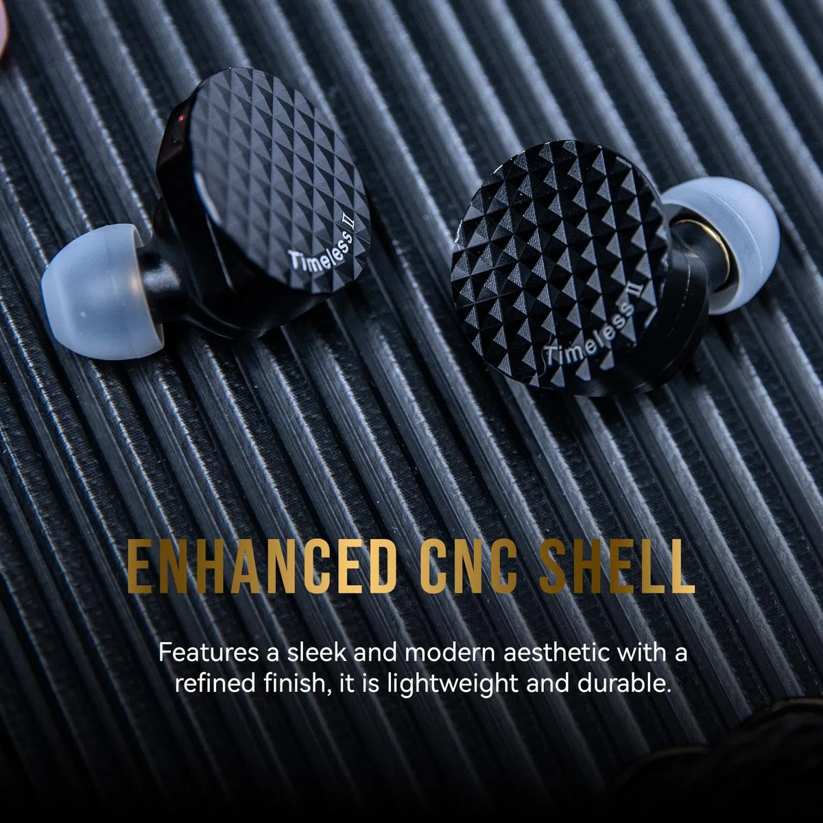 Linsoul 7Hz Timeless II Monitor in Ear, Mejorada 14,5 mm Controlador Magnético Planar IEM, Auriculares con Cable, con Boquilla Sintonizable y 7N OCC IEM Cable para Músico Audiófilo