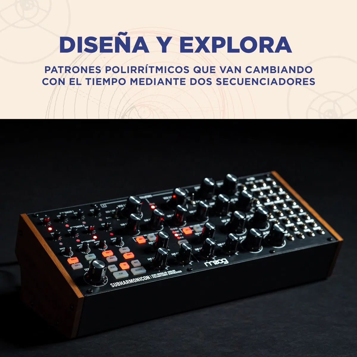 MOOG Subharmonicon - Sintetizador Polirrítmico Analógico Semimodular con Secuenciador Dual, MIDI y Bahía de Parcheo