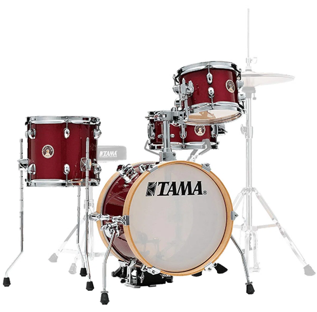 Tama Club Jam Flyer Kit 4 piezas Shell Pack, Candy Apple Mist