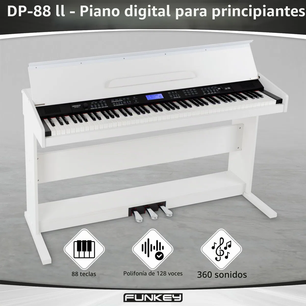 FunKey DP-88 II piano digital blanco