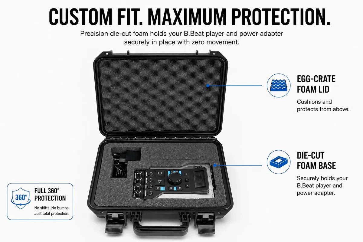 M-Live B.Beat Hard Bag: Funda rígida Protectora para Dispositivos M-Live B.Beat