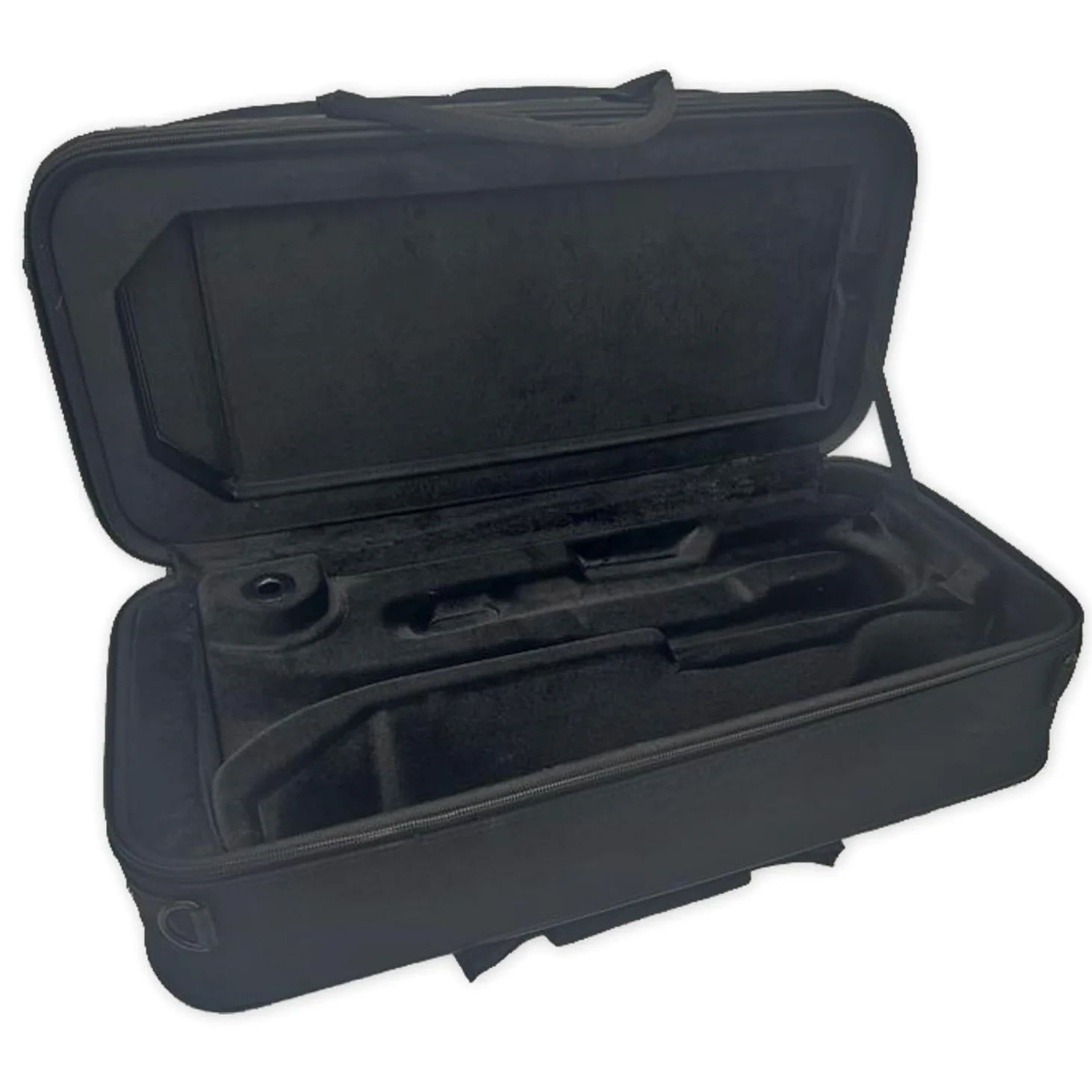 soundman Maleta para trompeta – Maletín de trompeta de alta calidad – Robusto, interior suave acolchado, con correas de mochila plegables, generoso bolsillo para partituras y compartimentos para