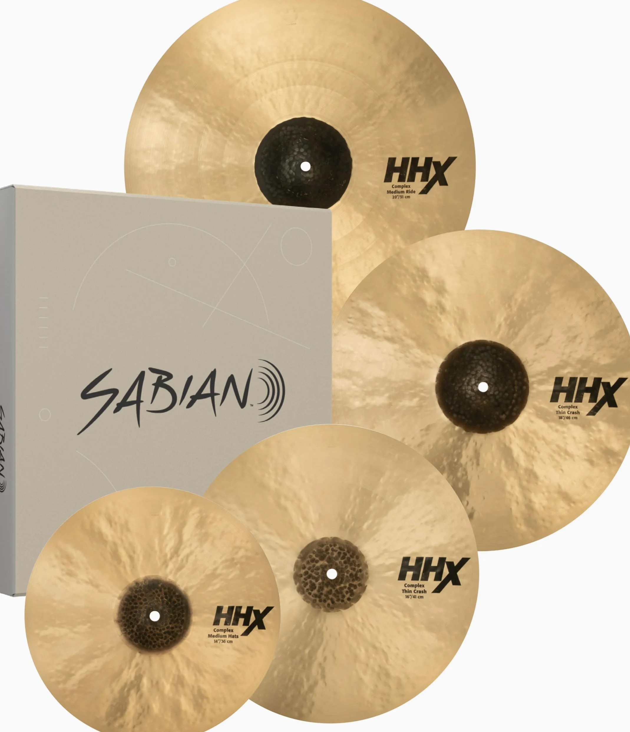 Sabian HHX Complex Juego de platillos promocionales con 18" Thin Crash (15005XCNP)