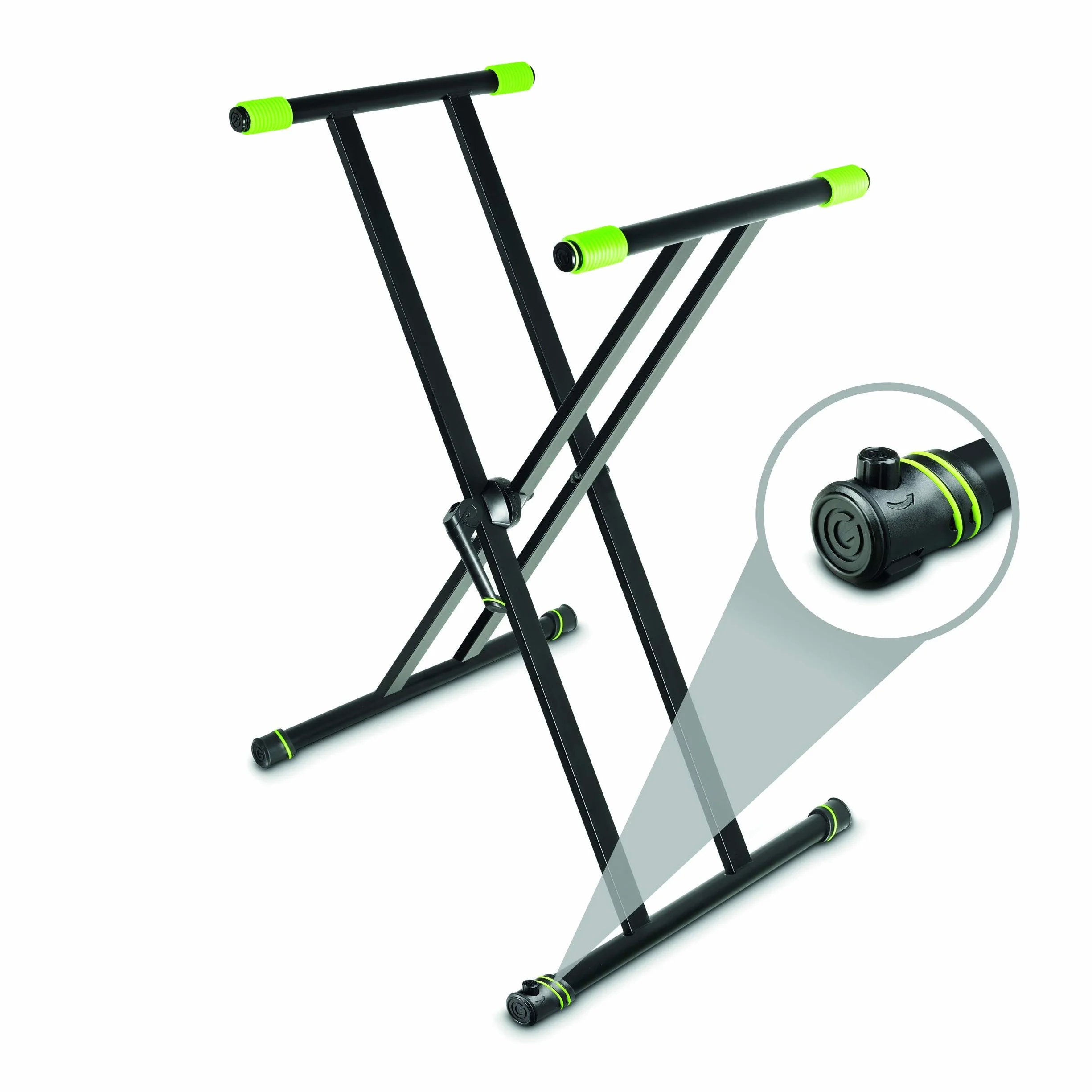 Gravity KSX 2 RD - Set con soporte para teclado X-Form doble y escritorio rápido