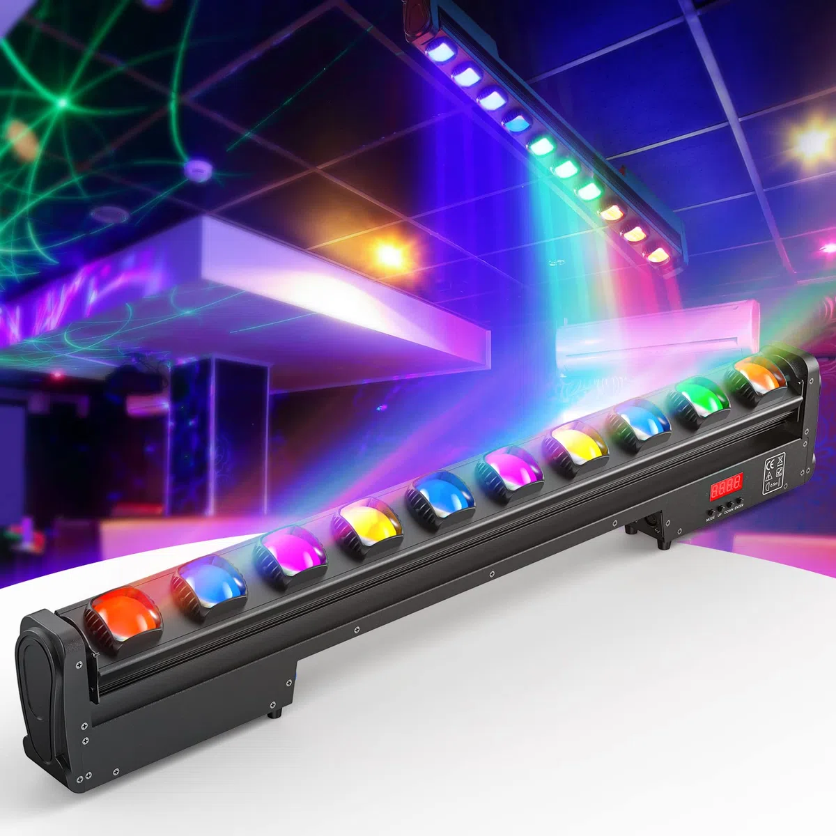 250 W Swing Dot Beam Wall Washer Light 10 pezzi * 25 W LED RGBW 4 in 1 Wall Washer Light 7/13/43CH Channel Adatto per feste a casa, KTV Club Bar Matrimoni DJ