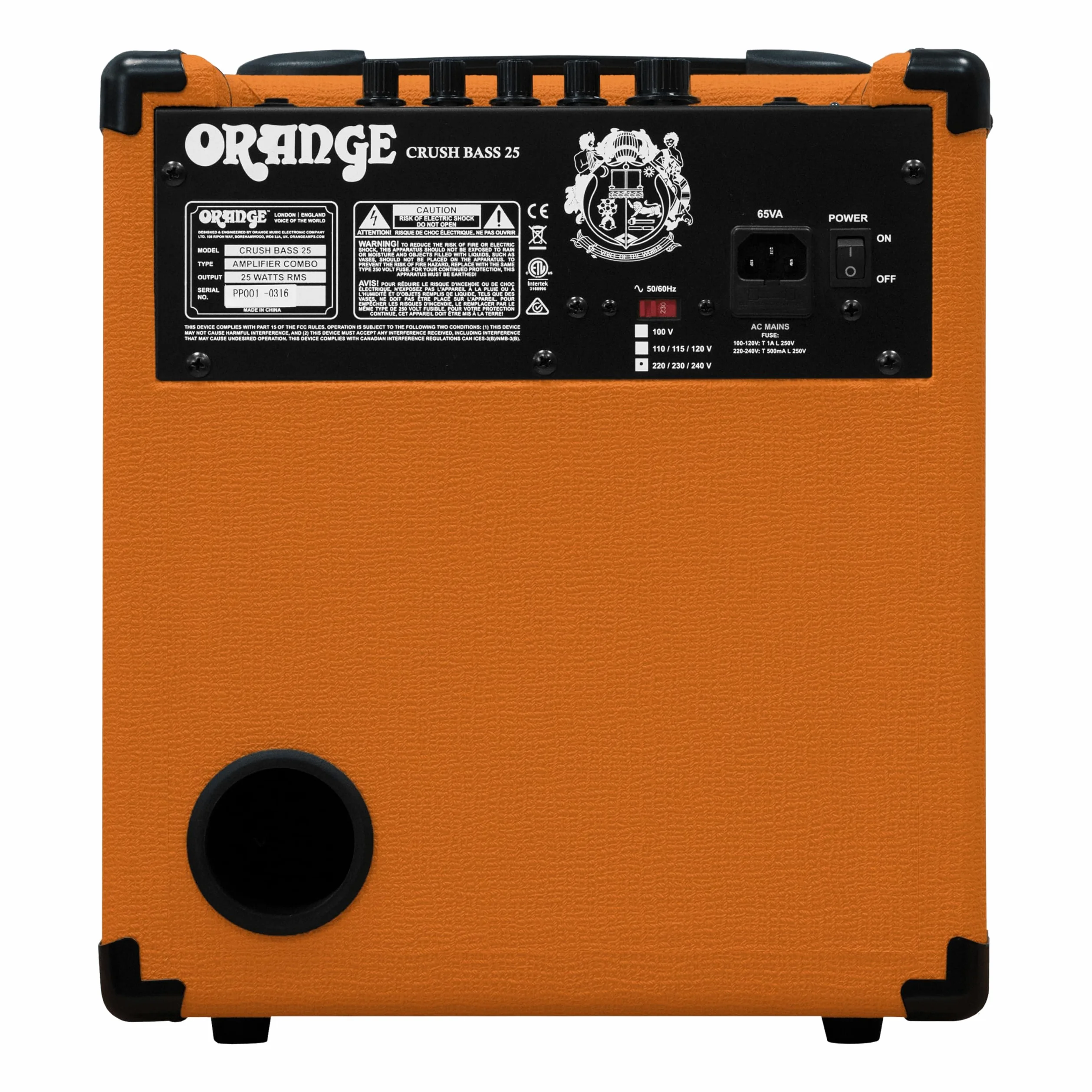 Naranja Crush Graves 25amplificador Combo