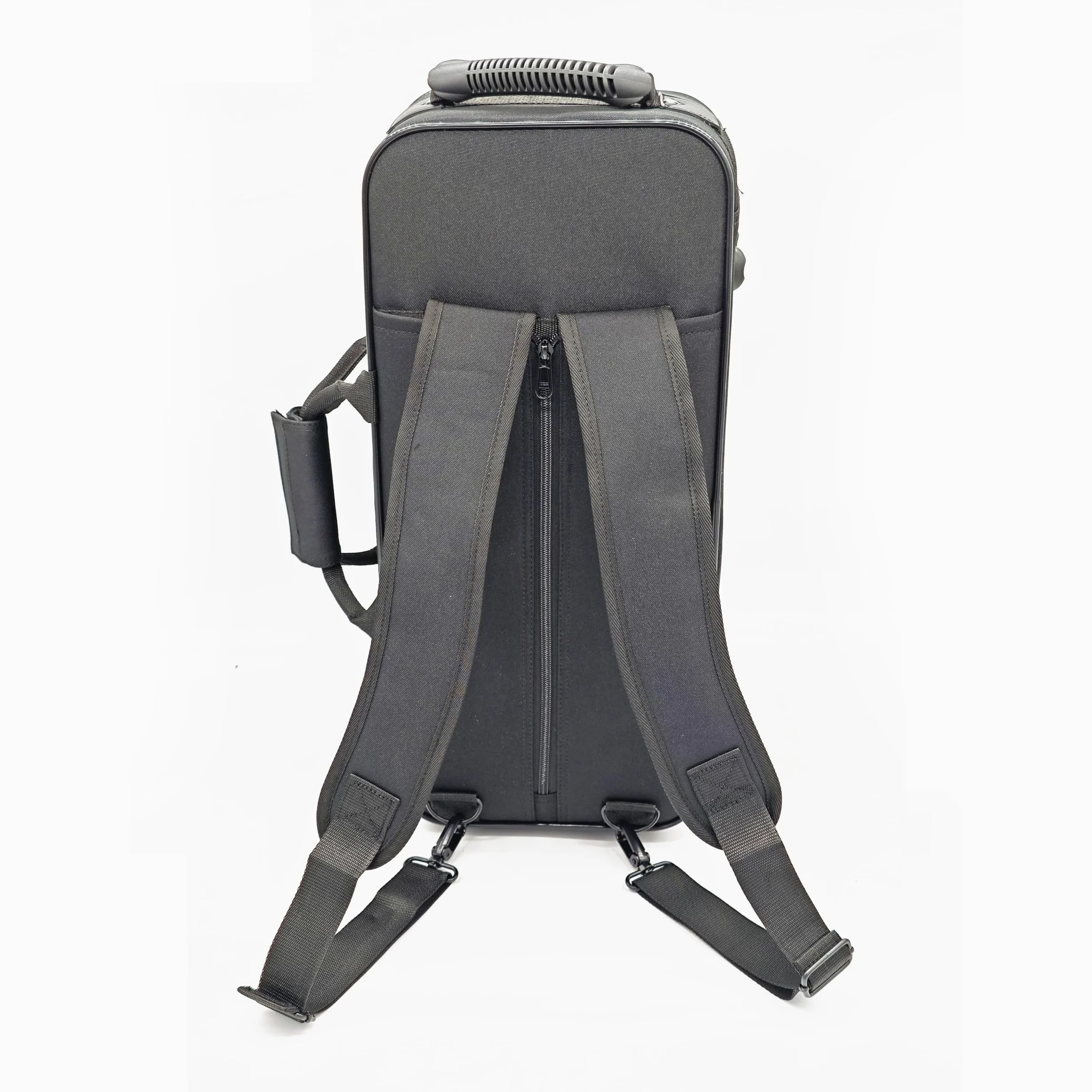 soundman Maleta para trompeta – Maletín de trompeta de alta calidad – Robusto, interior suave acolchado, con correas de mochila plegables, generoso bolsillo para partituras y compartimentos para