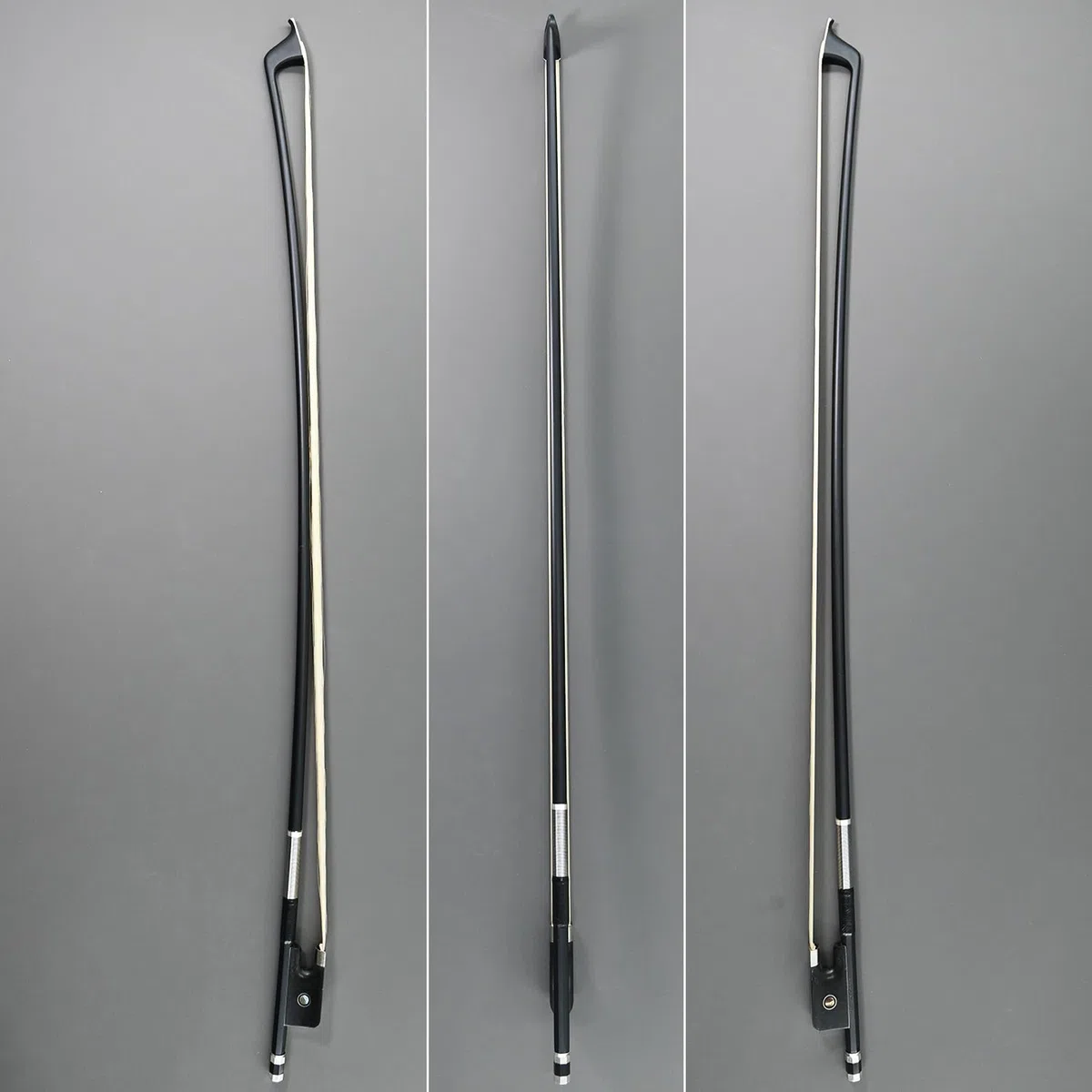 Arco de violonchelo de fibra de carbono VingoBow Pernambuco Performance! Tono profundo y potente 3/4 Tamaño 67 cm Color negro nuevo, Art No.100C