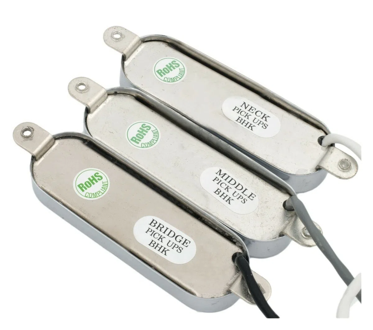 Puente De Las Pastillas De Triseic Chrome, Posición Media O Cuello Para La Guitarra Eléctrica Set pastillas (Color : 1 set)